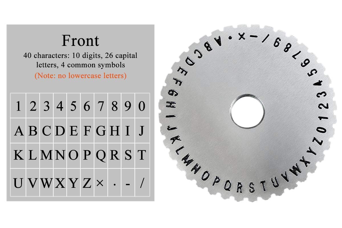 Custom Metal Nameplate Stamping Machine - Codeword Plate for Engraving & Labeling (2/2.5/3/4/5/6 Inch Sizes) - Perfect for Industrial Equipment, Tool Identification & DIY Projects
