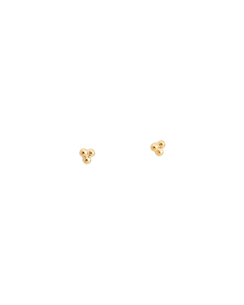 Three Dot Stud Earrings for Women - Minimalist Gold/Silver Small Hoop Earrings for Everyday Wear | Perfect for Work, Date Night & Casual Outfits