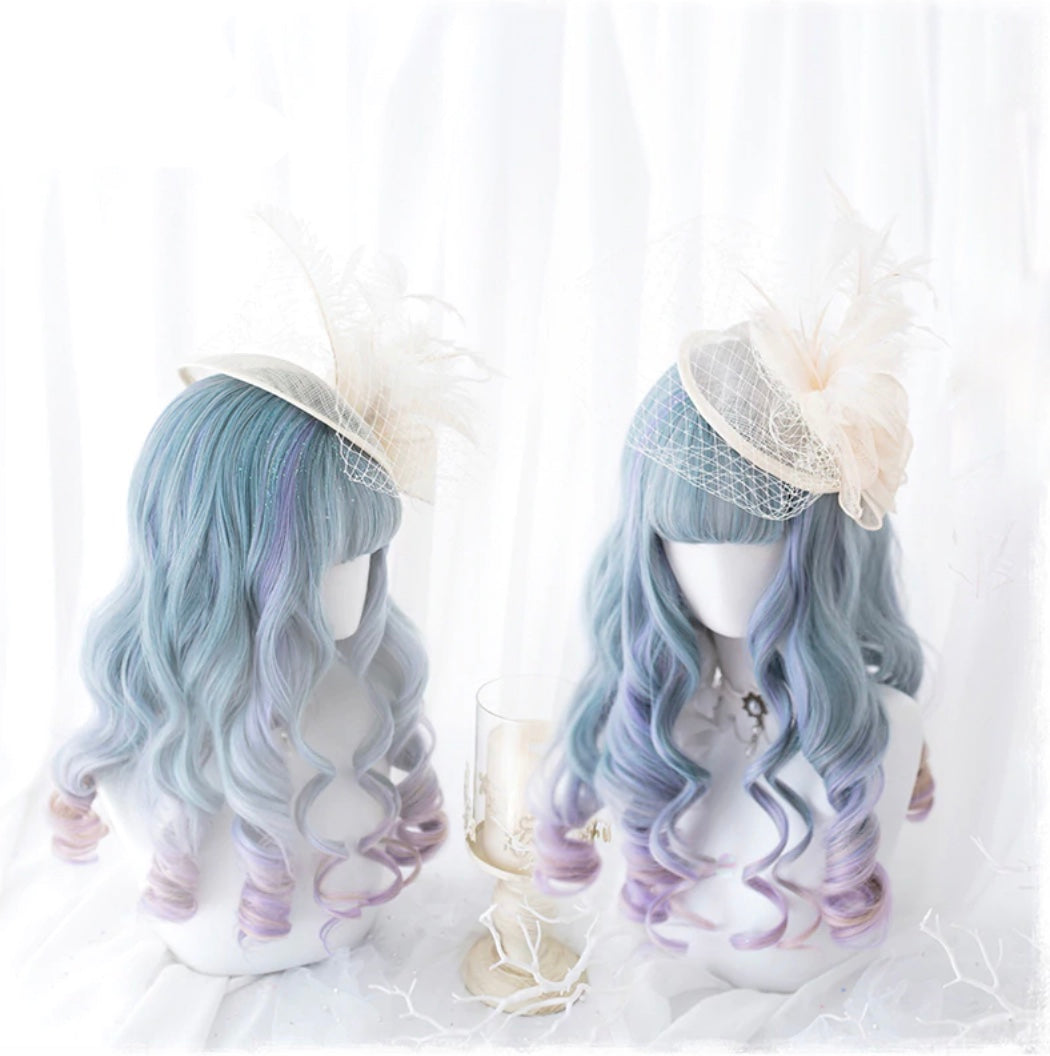 Enchanted Angelic Cosmic Wig - Long Wavy Synthetic Hair Extensions for Cosplay, Halloween, and Fantasy Costumes - Perfect for Parties, Themed Events, and Photo Shoots