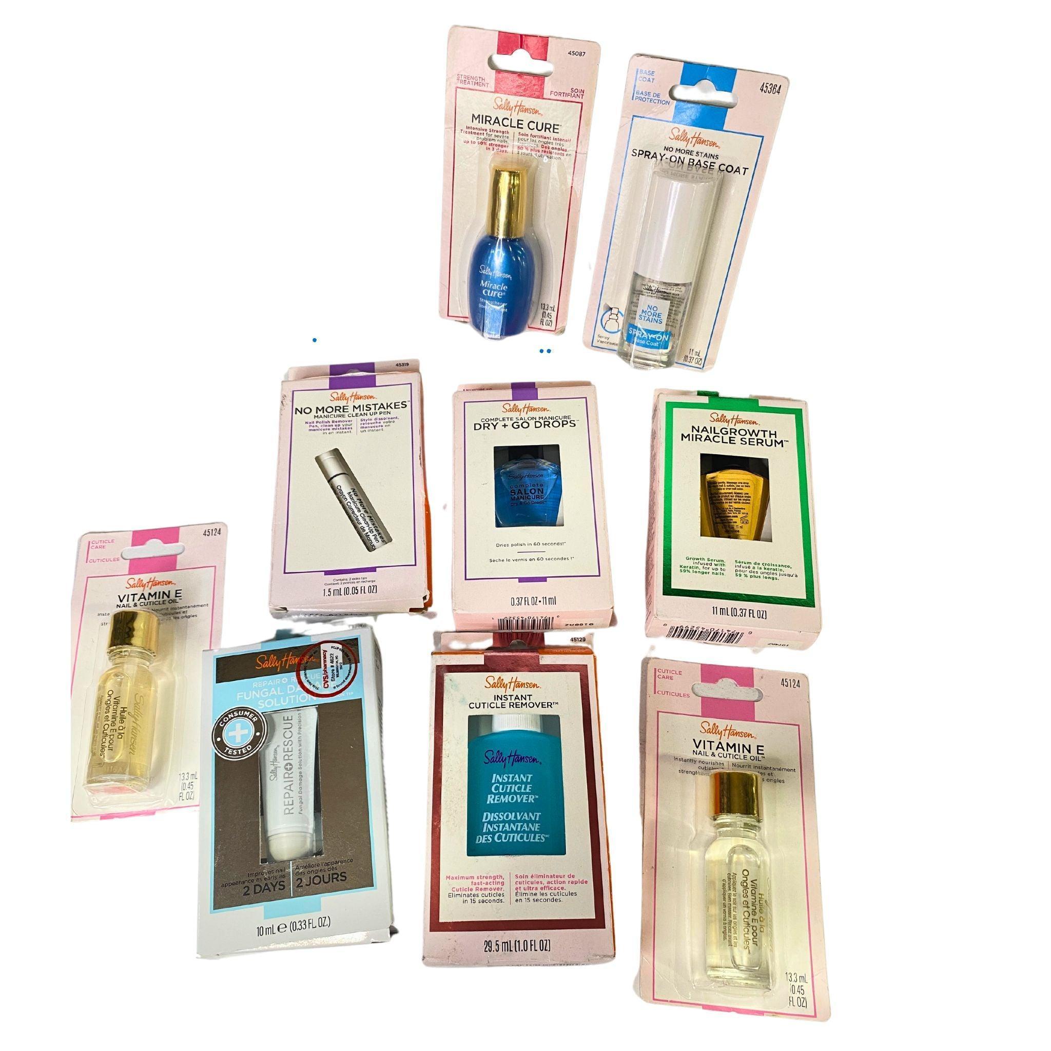 Sally Hansen Assorted Nail Treatments - 50 Pcs Lot for Strong, Healthy Nails | At-Home Manicure & Professional Salon Use