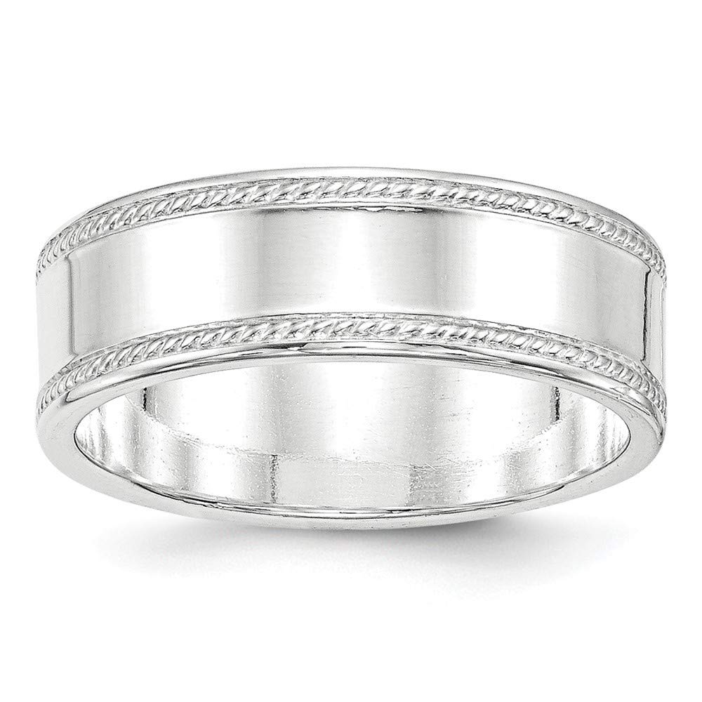 925 Sterling Silver Edge Band Ring for Women - Elegant Stackable Ring in Sizes 4-12 & Widths 4mm-7mm | Perfect for Everyday Wear, Gift Giving & Layering Jewelry