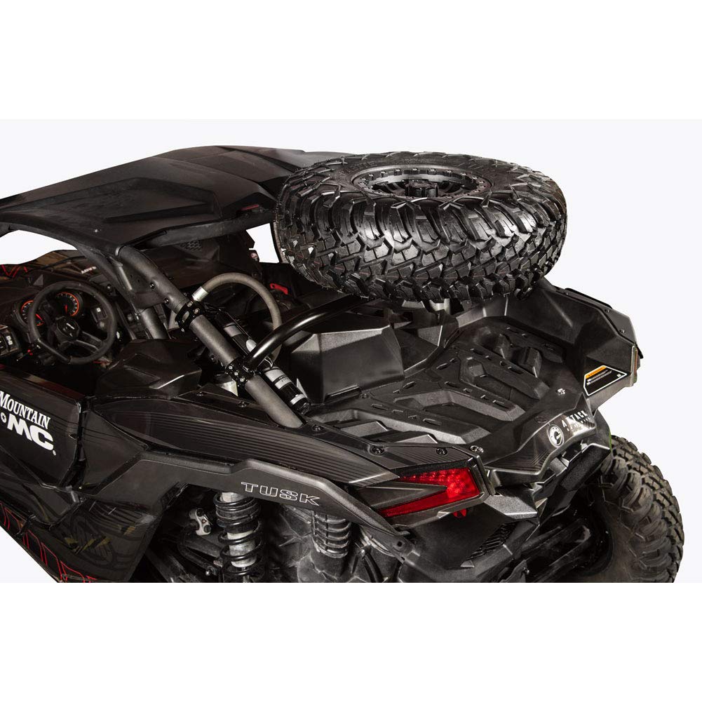 Tusk Spare Tire Carrier for CAN-AM Maverick X3 DS Turbo 64-Inch (2021-2022 Models) - Heavy-Duty Off-Road Accessory for Adventure & Trail Riding