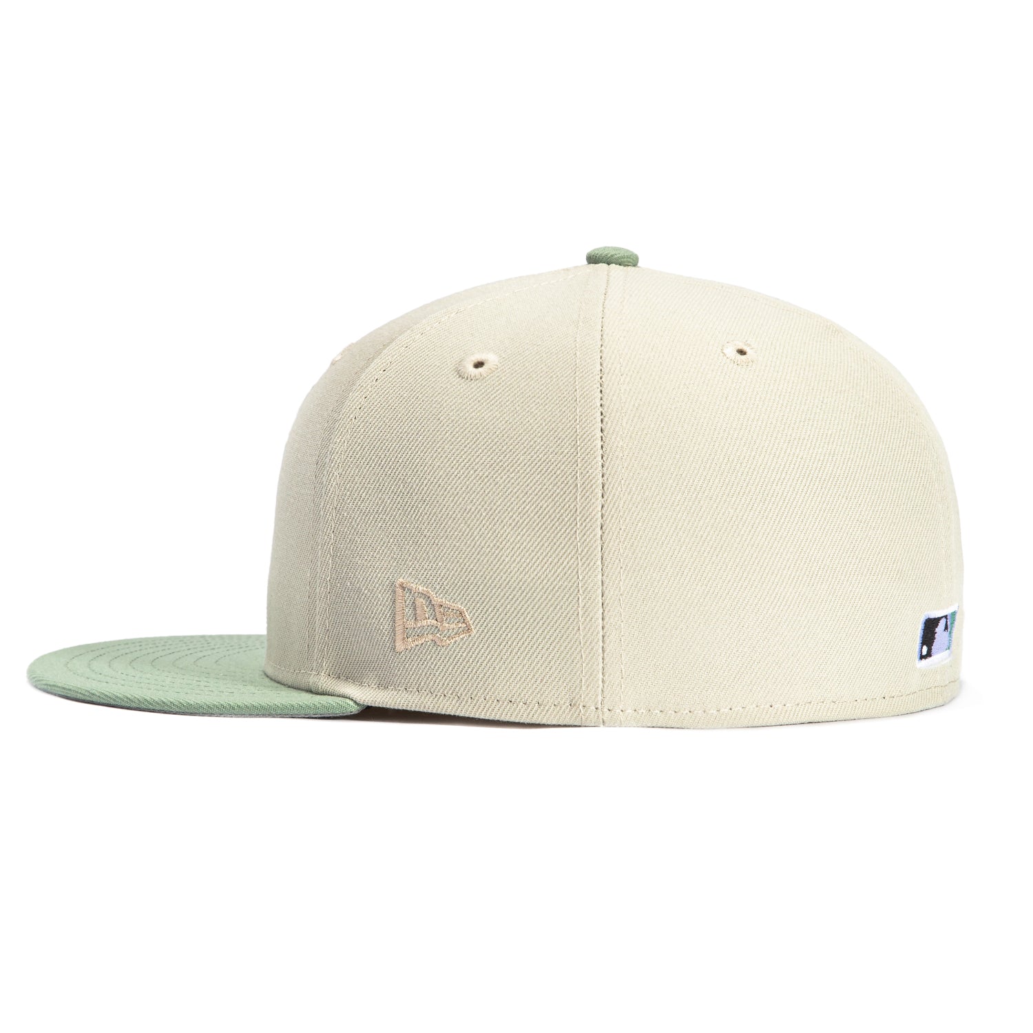 New Era 59Fifty Los Angeles Dodgers Baseball Cap - Stone & Everest Green - Adjustable Snapback Hat for Men & Women - Perfect for Baseball Games, Streetwear & Casual Outfits