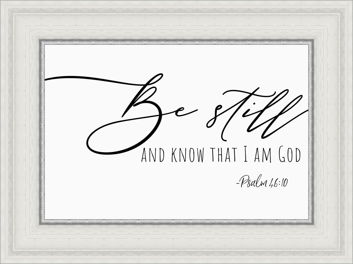 Be Still By Paige Tilly - Inspirational Wall Art Decor for Home & Office - Perfect for Living Room, Bedroom or Gift Giving