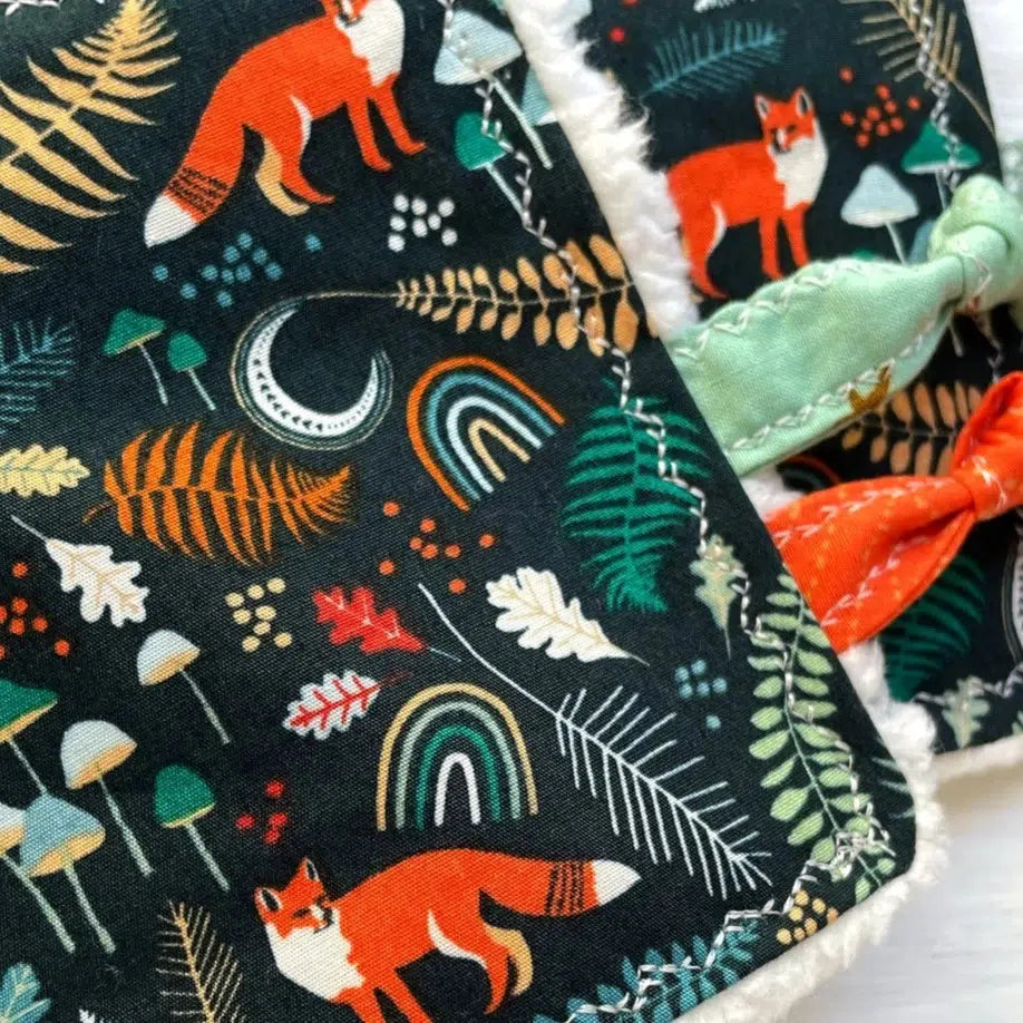 Handmade Soft Sensory Crinkle Toy - Fox & Rainbows Design | Cute Baby Teething Toy for Infants & Toddlers | Perfect for Sensory Play, Early Learning & Travel Entertainment