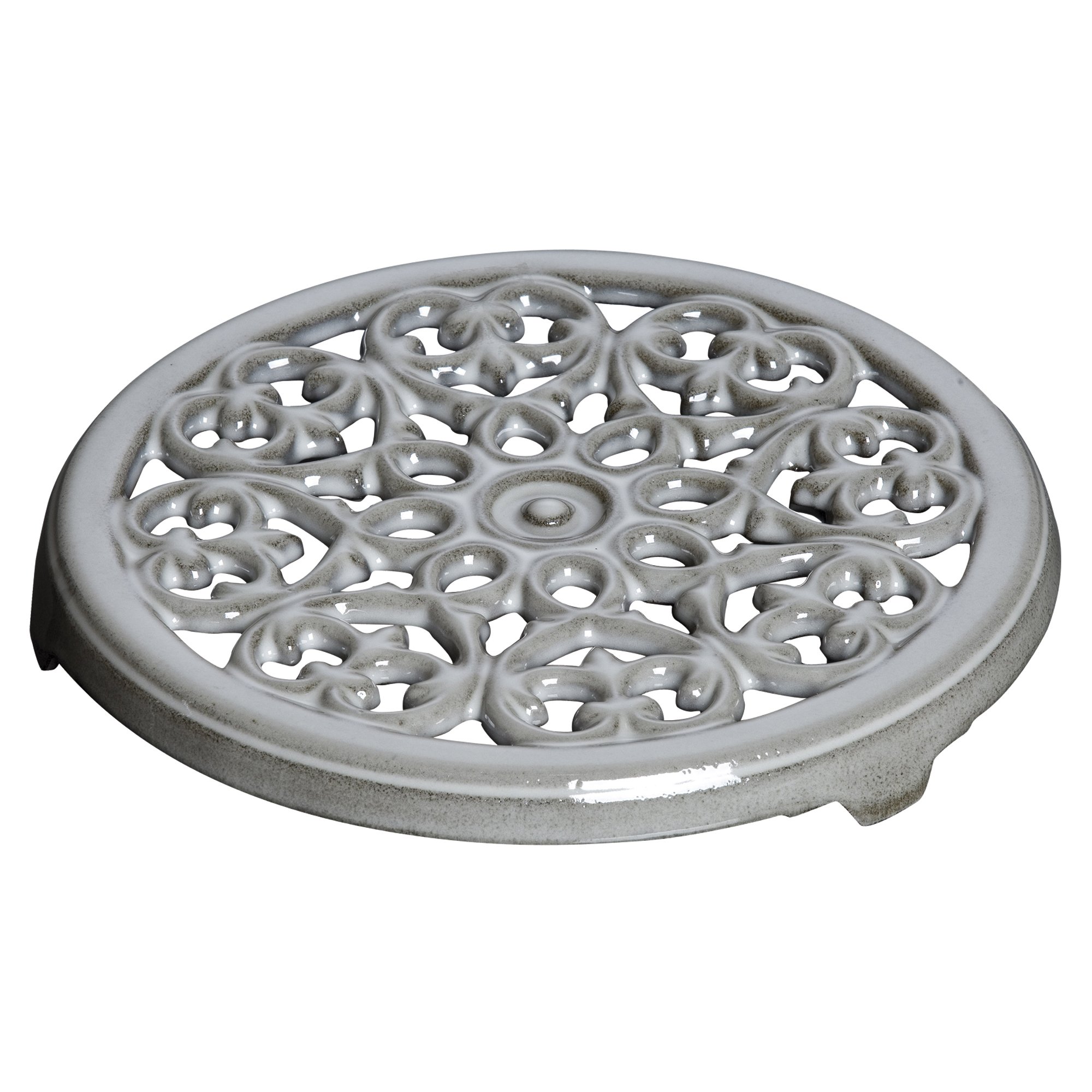 Staub 9-inch Round Cast Iron Trivet - Graphite Grey, Heat Resistant, Made in France - Perfect for Hot Pots, Pans & Serving Dishes in Kitchen & Dining