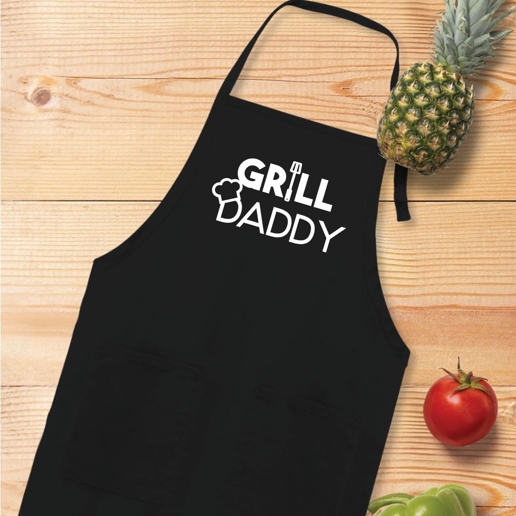 Grill Daddy Iron-On Vinyl Decal for Clothing - Durable Heat Transfer Vinyl for T-Shirts, Hoodies & DIY Apparel - Perfect for Customizing Work Uniforms, Sports Teams & Gifts