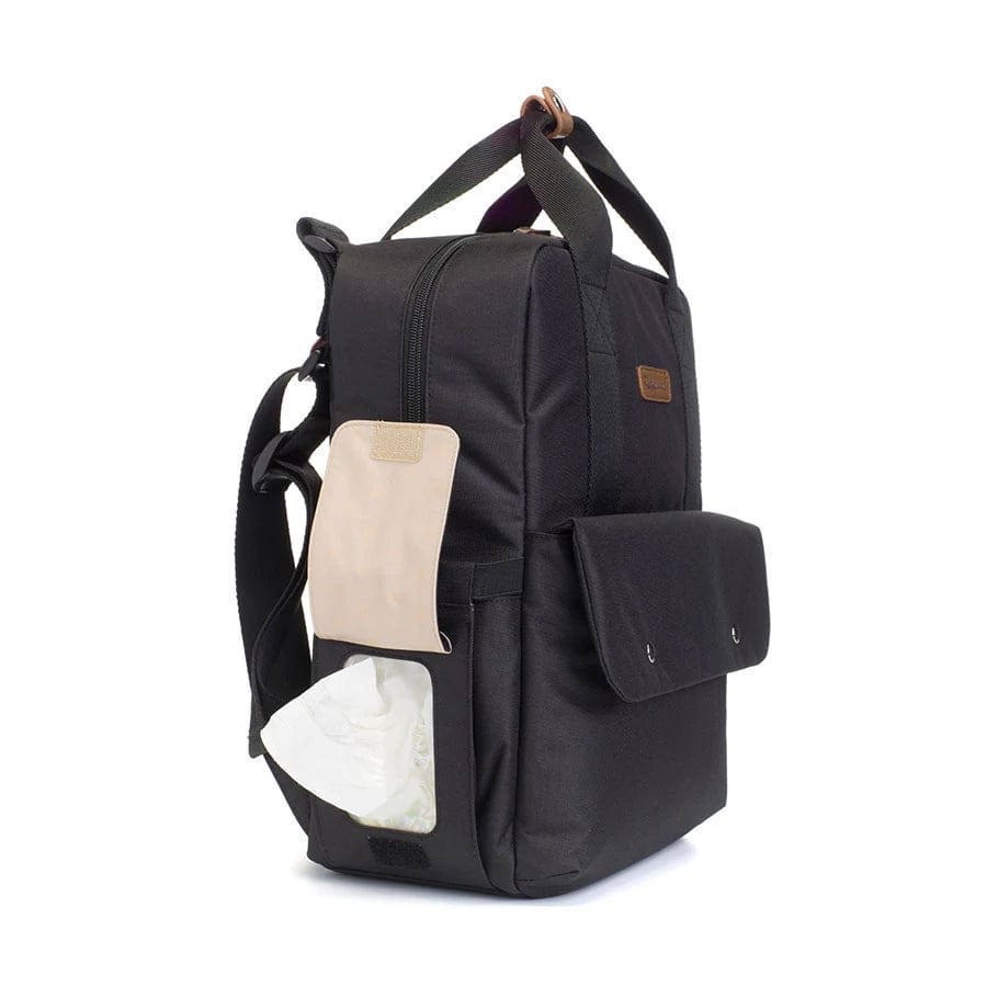 Babymel Georgi Eco-Friendly Vegan Leather Diaper Backpack - Stylish & Spacious Baby Bag for Moms, Perfect for Travel, Daycare & On-The-Go Parenting