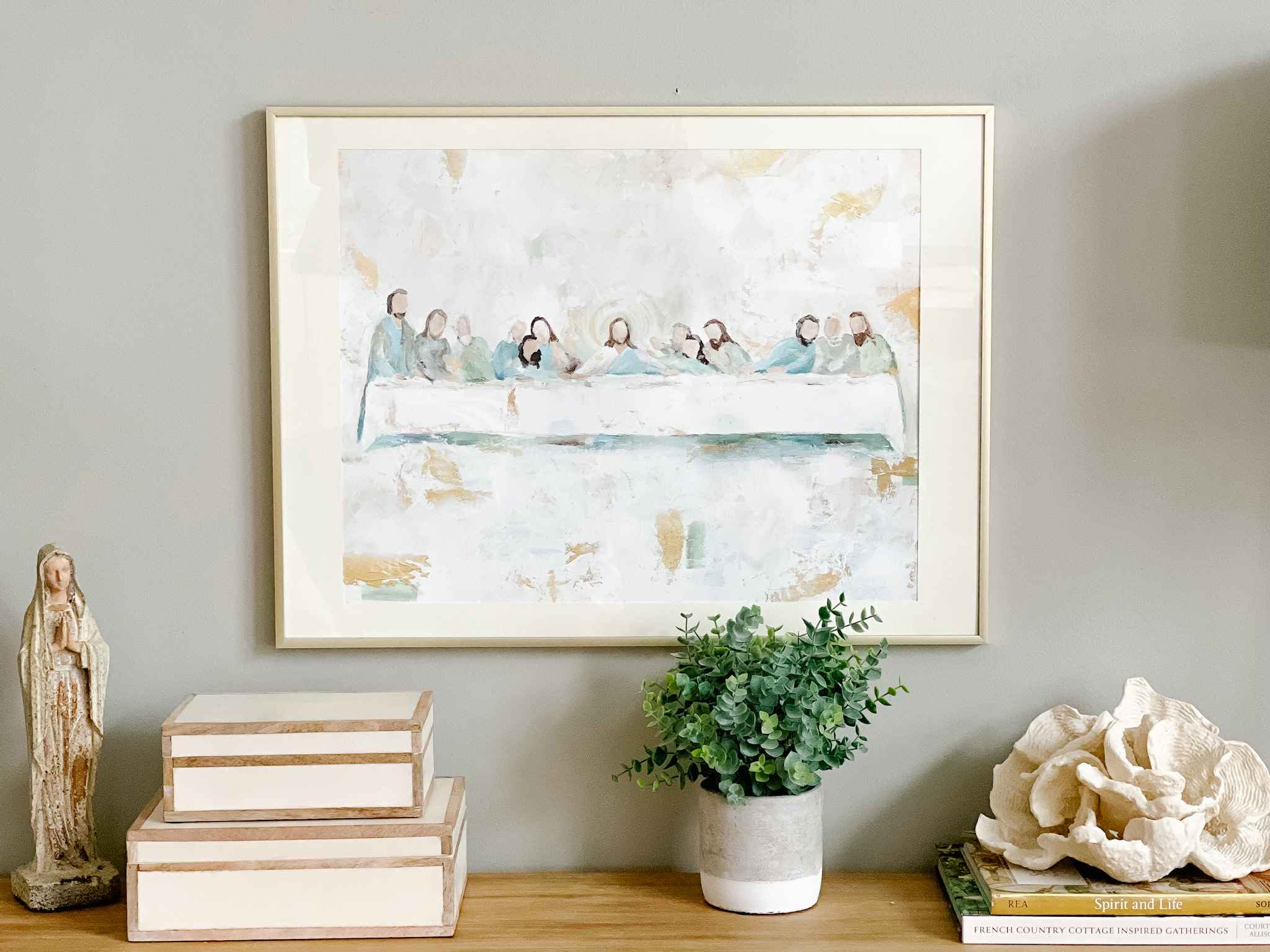 The Last Supper Wall Art Print - High Quality Jesus Christ Religious Painting for Home Decor, Church, and Office - Perfect for Living Room, Bedroom, and Gifts