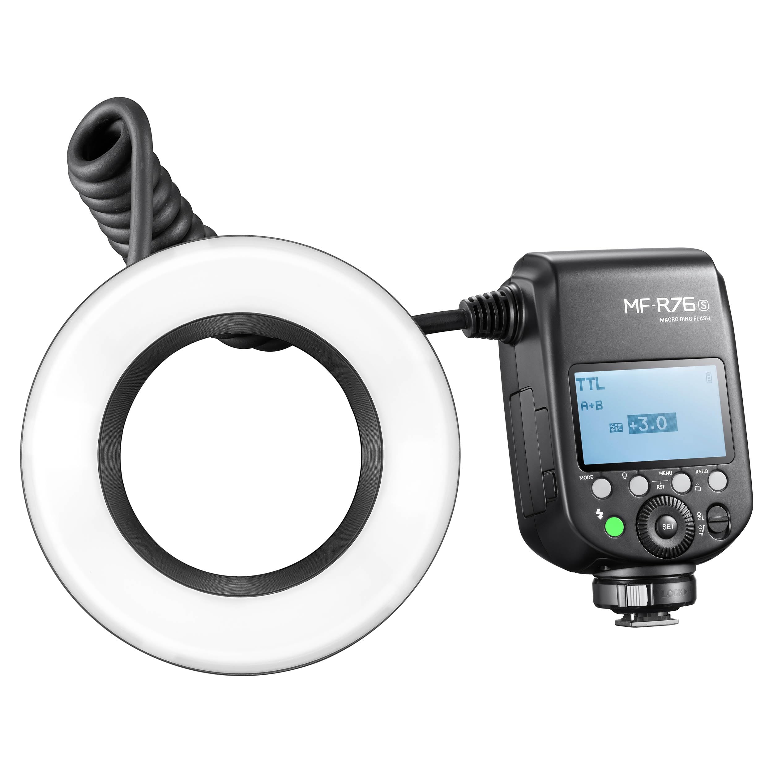 MF-R76 C/N/S On-Camera TTL Macro Ring Flash for Sony DSLR Cameras - Perfect for Jewelry, Product & Close-Up Photography