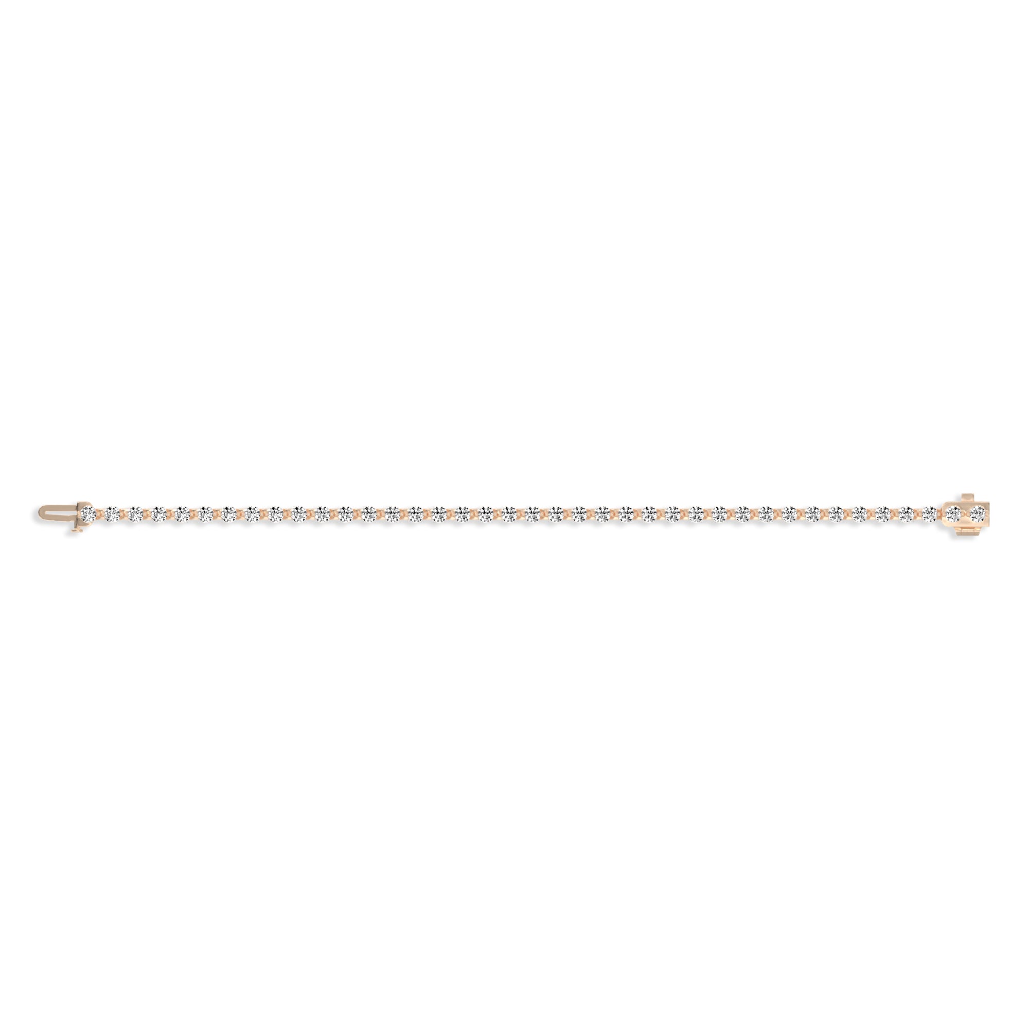 3mm Invisible Set Diamond Tennis Bracelet for Women - Elegant & Dainty Jewelry Gift for Anniversary, Wedding, Party & Special Occasions