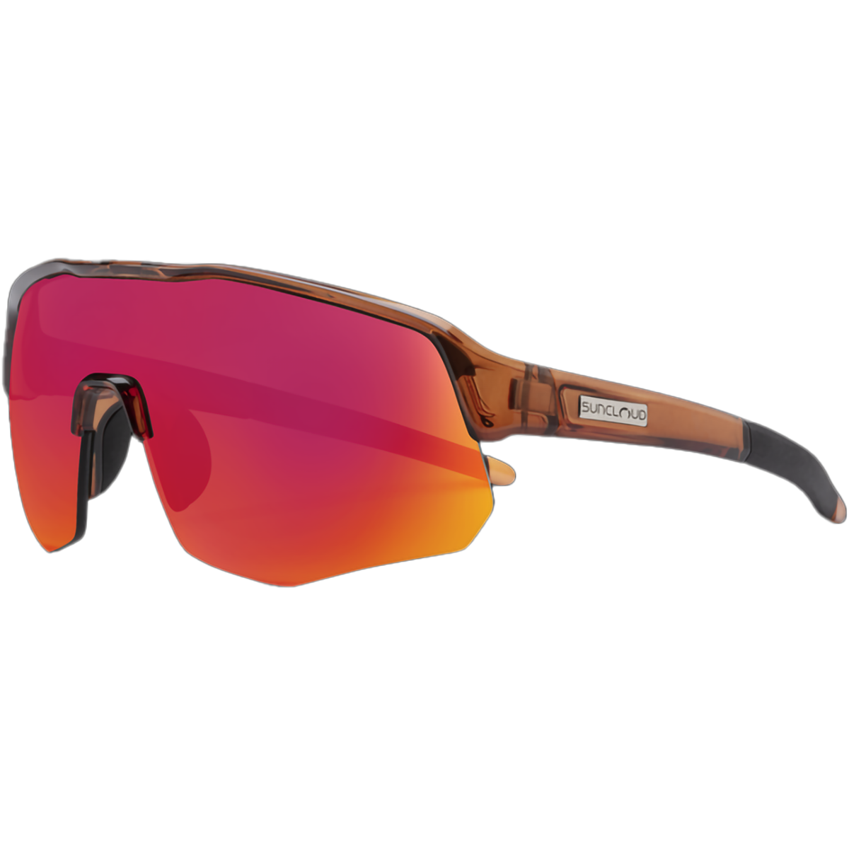 Matte Crystal Amber/Polarized Red Mirror