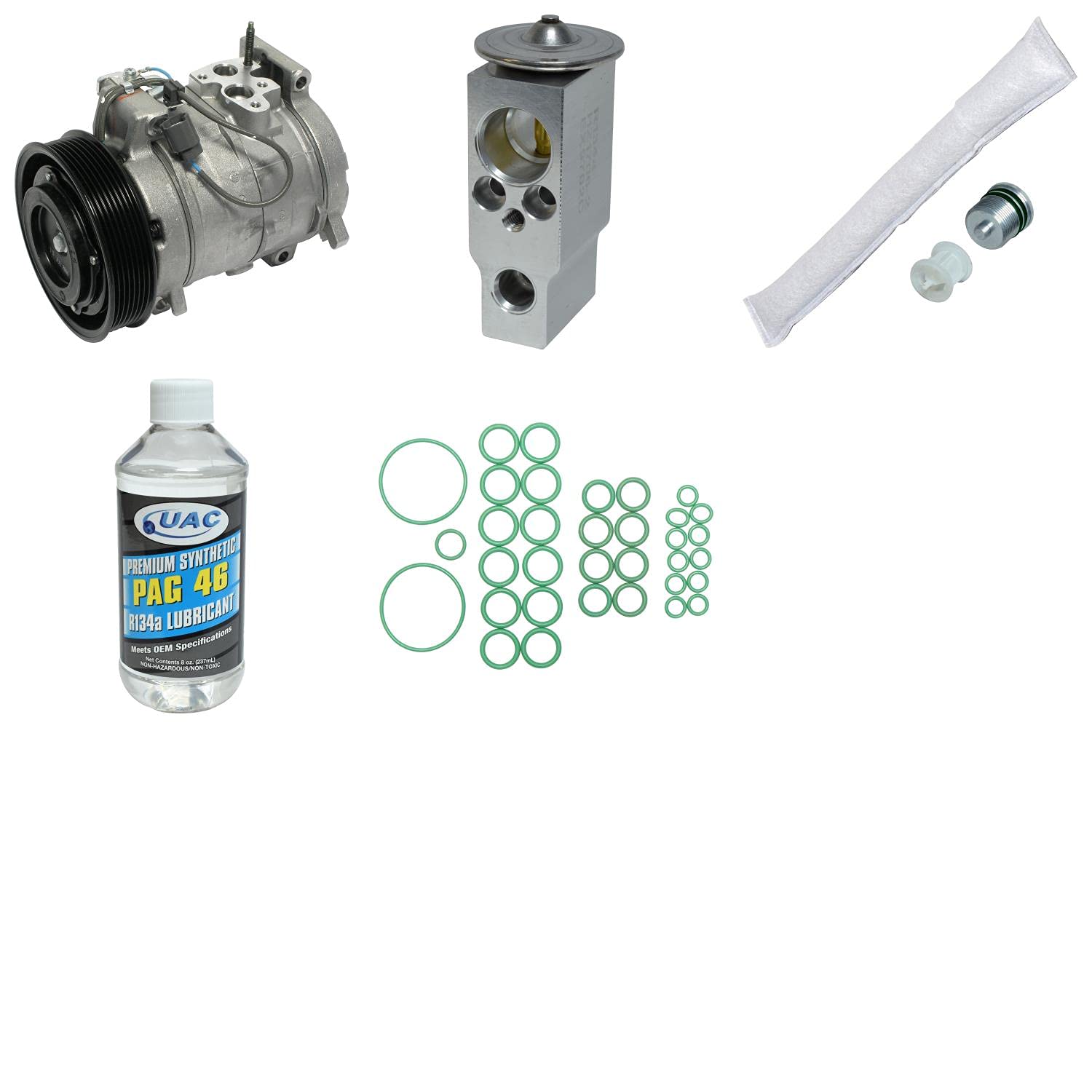 Universal KT 1043 Air Conditioner Compressor Kit - Compatible with Multiple Car Models - Perfect for AC Repair & Maintenance in Summer
