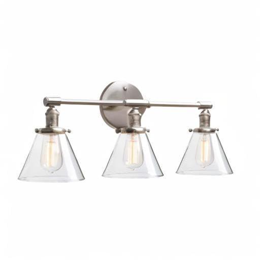 Phansthy 3-Light Brushed Nickel Wall Sconce - 7.3