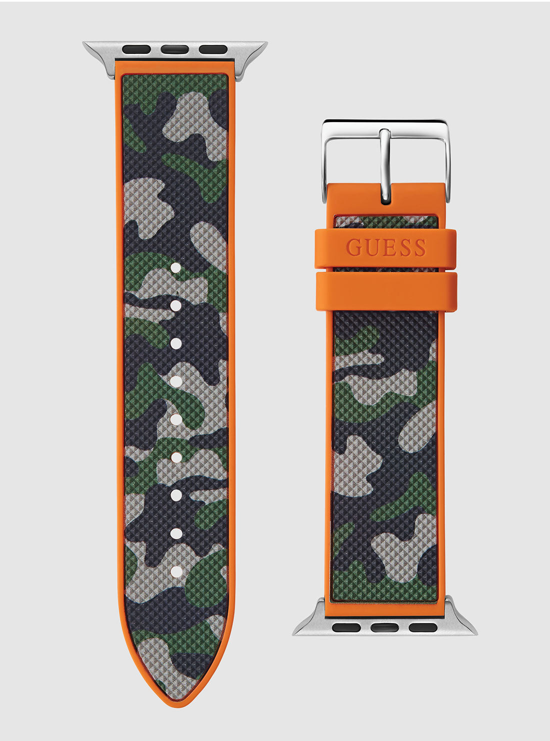 Camo Silicone Apple Watch Band - Durable, Comfortable Strap for Apple Watch Series 9/8/7/SE/6/5/4/3/2/1 - Perfect for Outdoor Adventures, Workouts & Everyday Wear