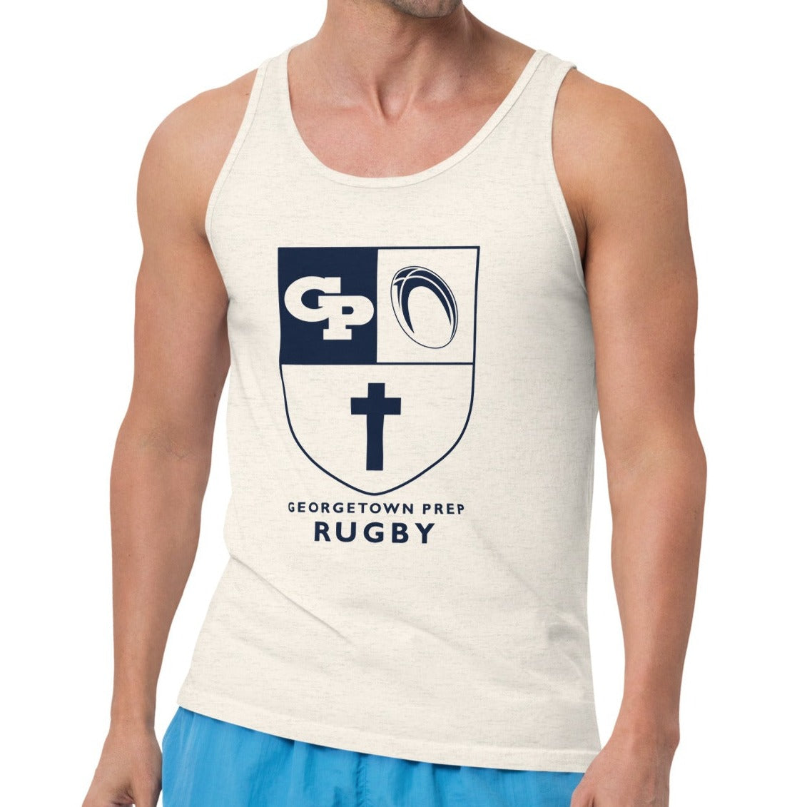 Georgetown Prep Rugby Social Tank Top - Breathable & Comfortable Men's Athletic Shirt for Rugby Fans, Training & Casual Wear