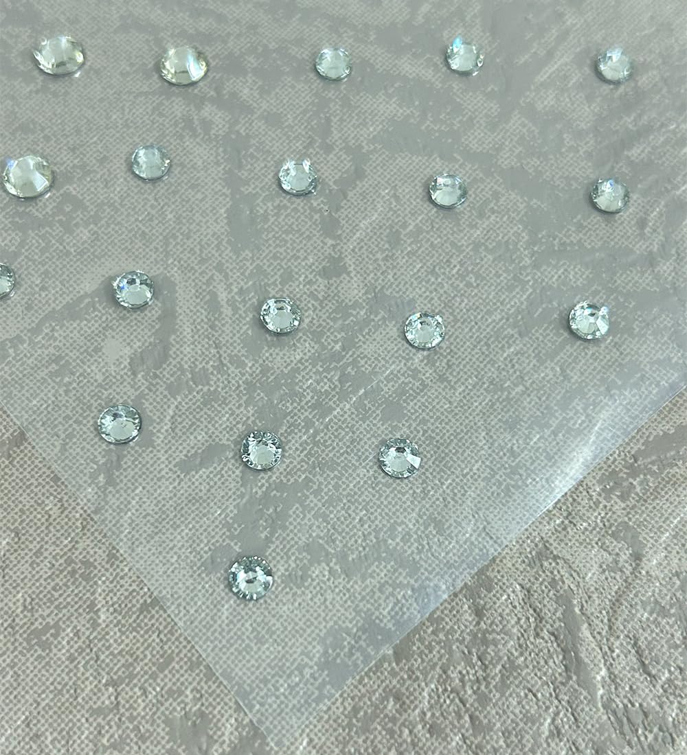 Silver Stone Stick-on Hair Accessories for Wedding & Special Events - Pack of 40 Self-Adhesive Hair Tattoos & Stickers (Silver) - Perfect for Bridal Hairstyles, Prom, Parties & Festive Occasions