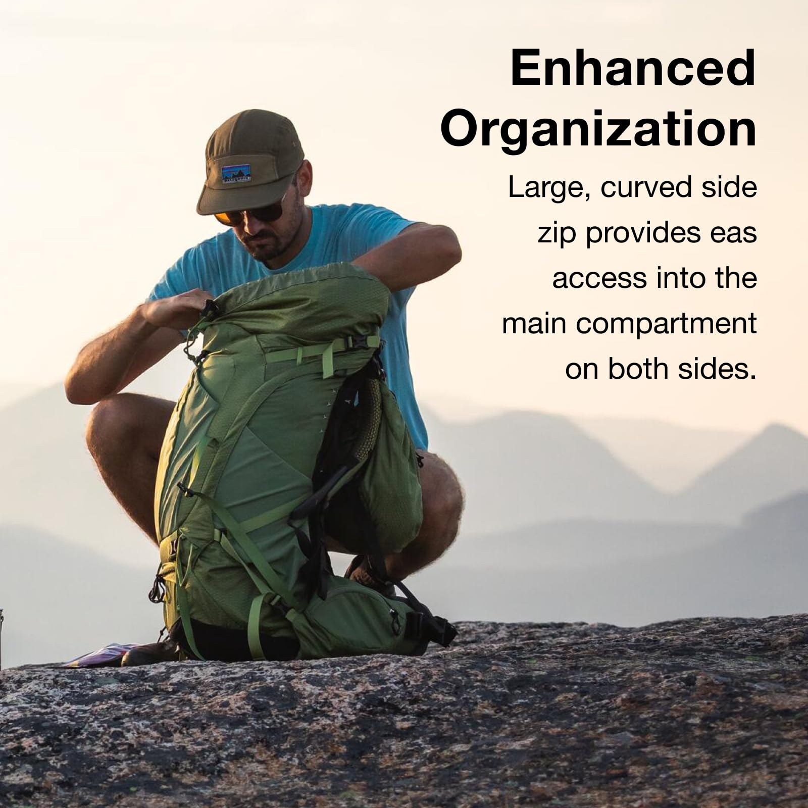 Osprey Atmos AG 65 Men's Hiking Backpack - Lightweight & Comfortable for Long-Distance Trekking, Camping & Outdoor Adventures