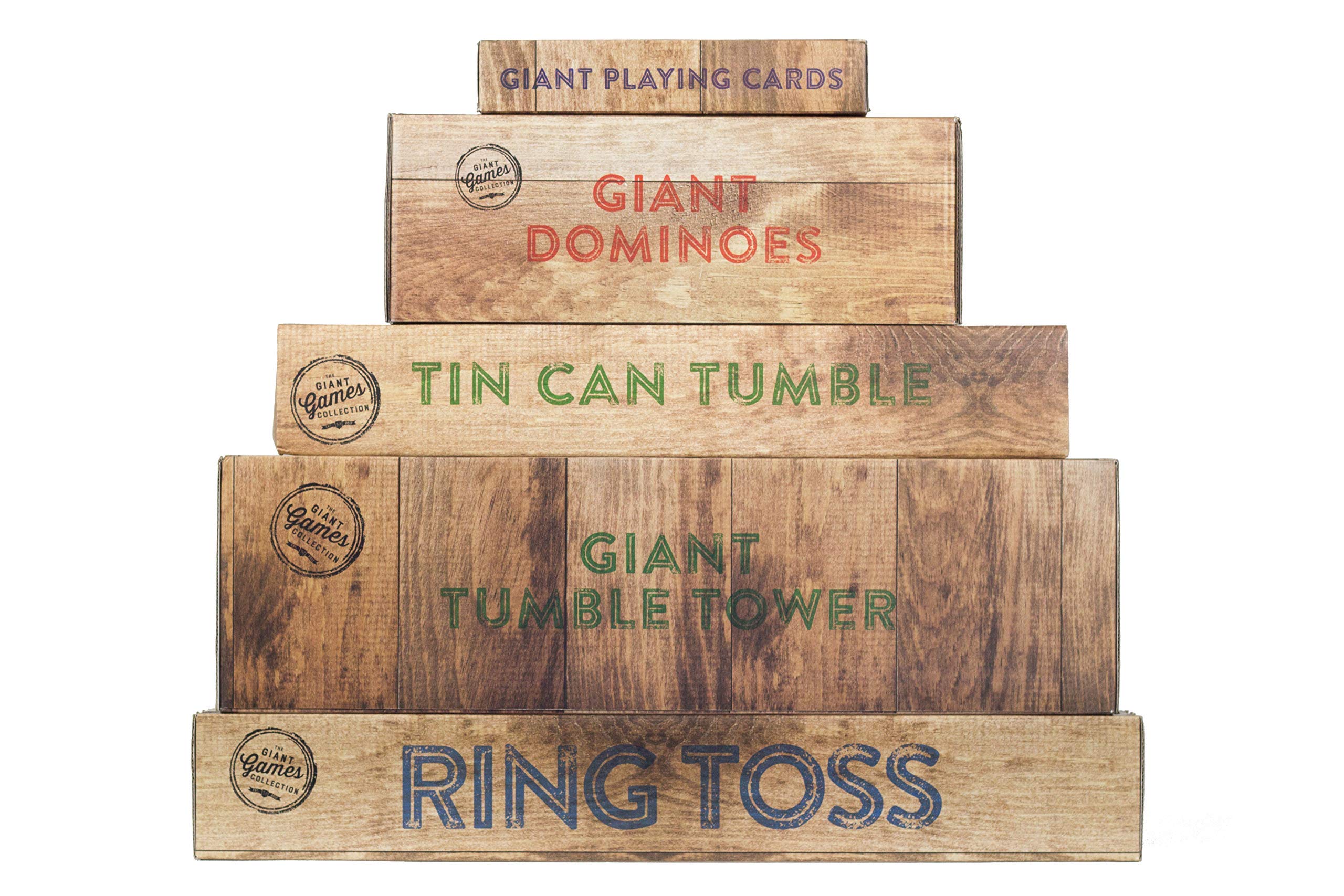 Professor Puzzle Giant Games Tin Can Alley - Fun Outdoor Carnival Game for Kids & Adults - Perfect for Backyard Parties, Carnivals, and Family Gatherings