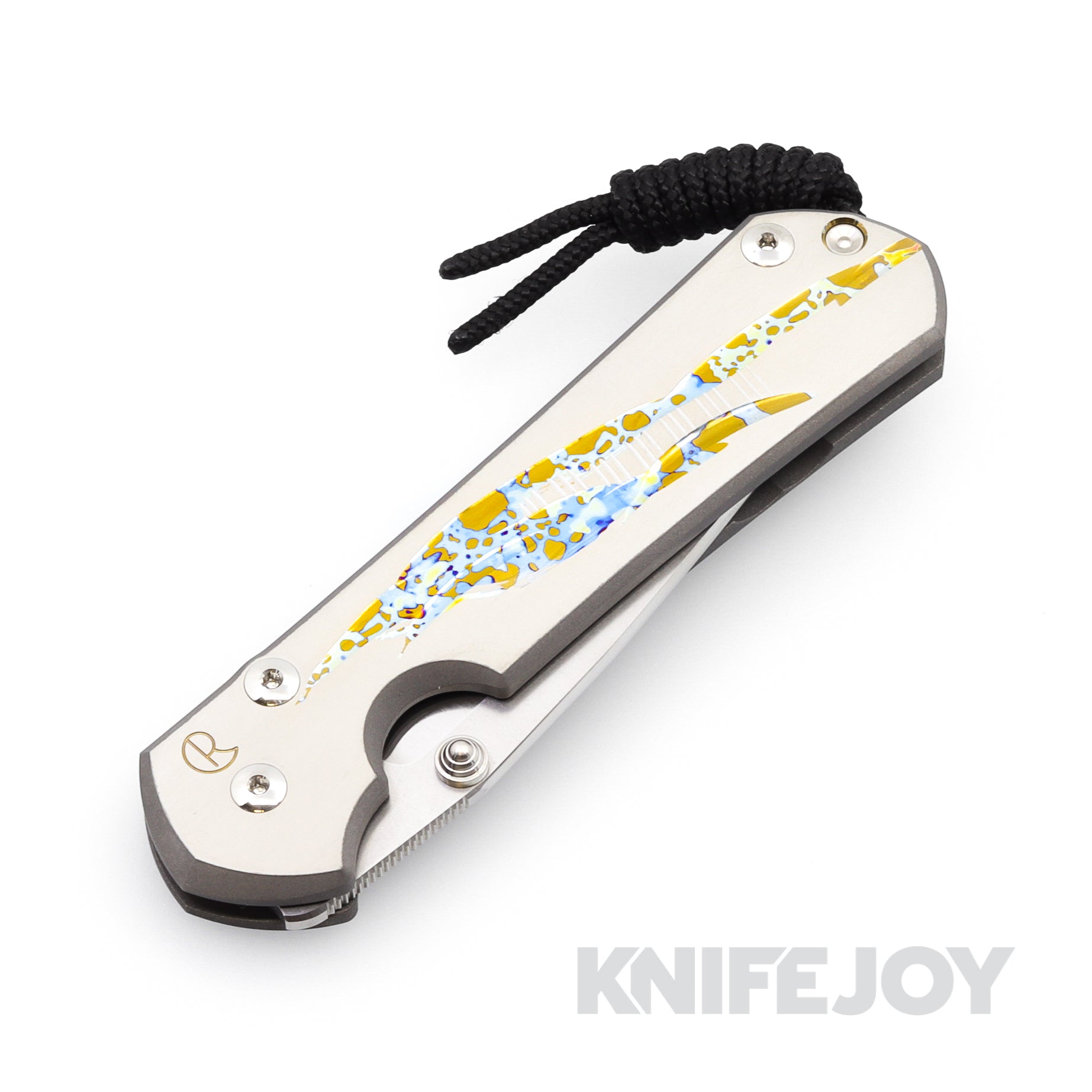 Chris Reeve Knives Large Sebenza 31 Drop Point Magnacut Blade - Titanium Handles with Unique Graphic | Premium EDC Folding Knife for Outdoor, Camping & Survival Gear