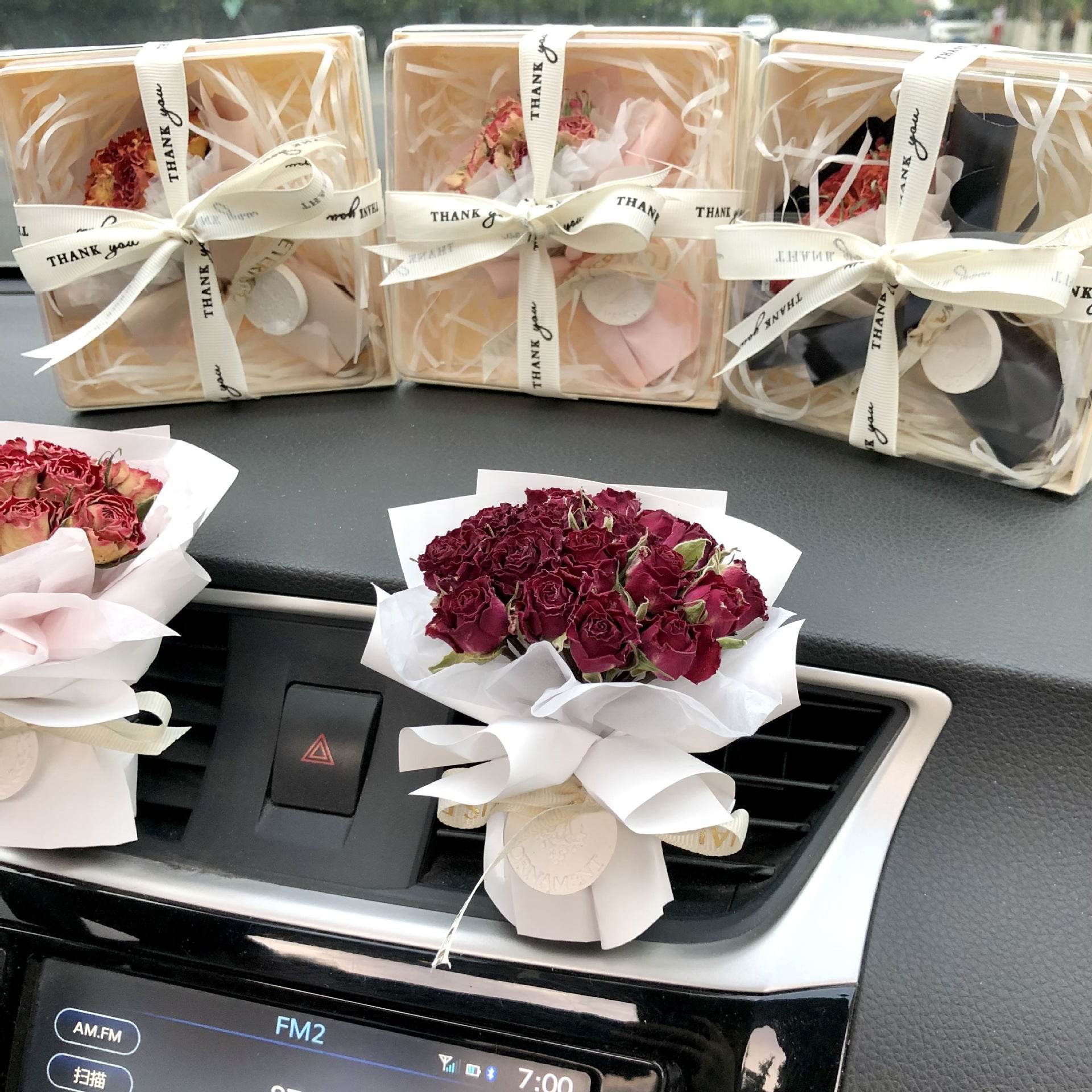 Kawaii Mini Rose Bouquet - Small Artificial Rose Flowers for Home Decor, Wedding Centerpieces, Party Favors & Gift Giving