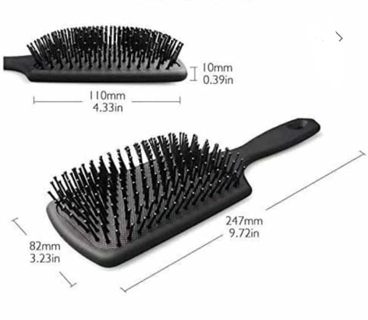 V.RCOSMETIC Large Paddle Hair Brush for Detangling & Styling - Professional Salon Quality Hairbrush for Thick, Long & Curly Hair - Perfect for Home, Travel & Salon Use