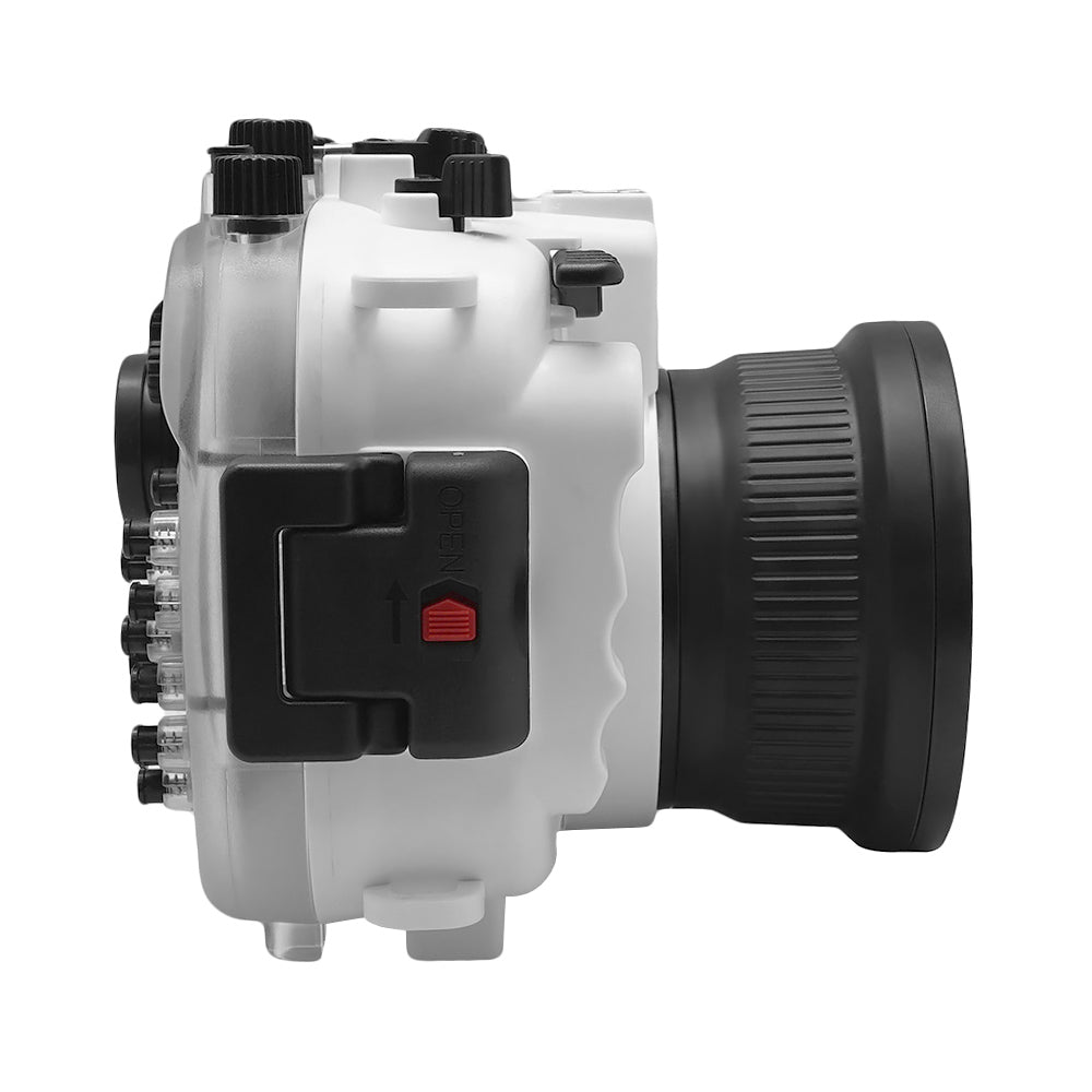 Fujifilm X-T3 40M/130FT Waterproof Underwater Camera Housing Kit FP.1 (White) - Perfect for Scuba Diving, Snorkeling & Marine Photography