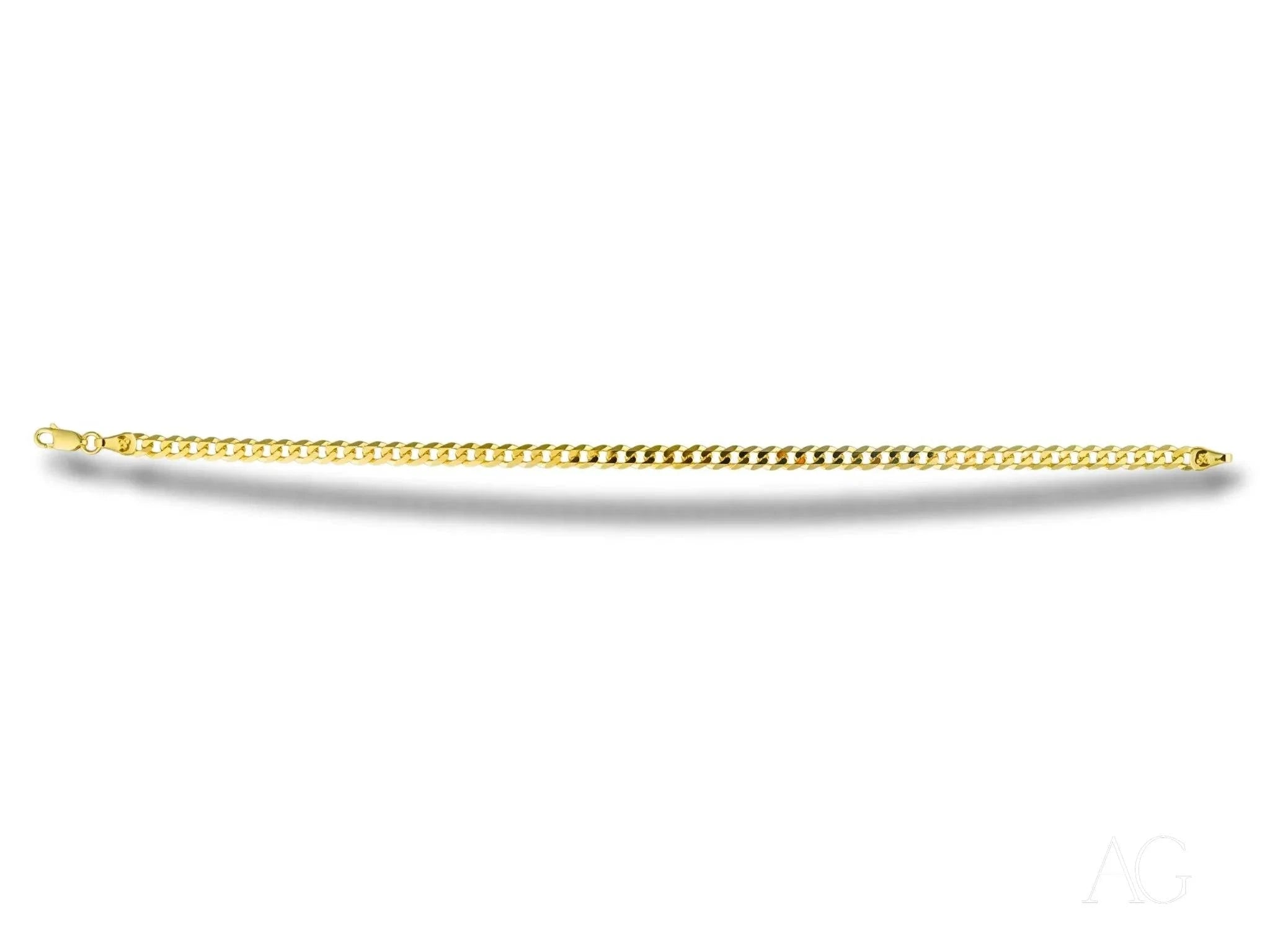 18K Solid Gold Cuban Link Bracelet for Men & Women - Timeless Elegance & Luxury Jewelry - Perfect for Gifts, Weddings, and Special Occasions