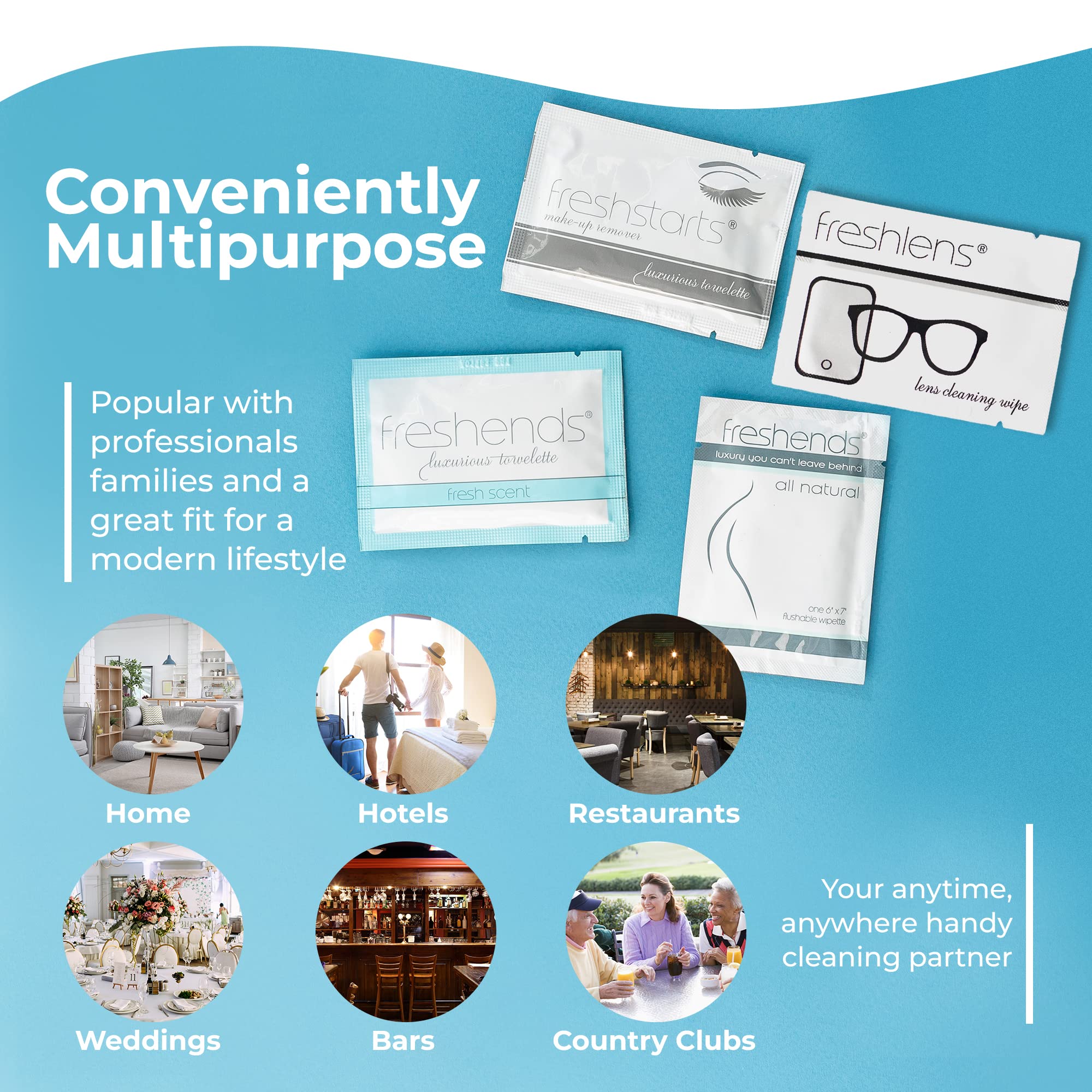 Premium Flushable Wet Wipes for Adults - 300 Pack Individually Wrapped Luxury Bathroom Wipes | Gentle & Hygienic Personal Care | Travel-Friendly Moist Towelettes for Men & Women (Gray/Blue) - Perfect for Home, Office & On-The-Go Use