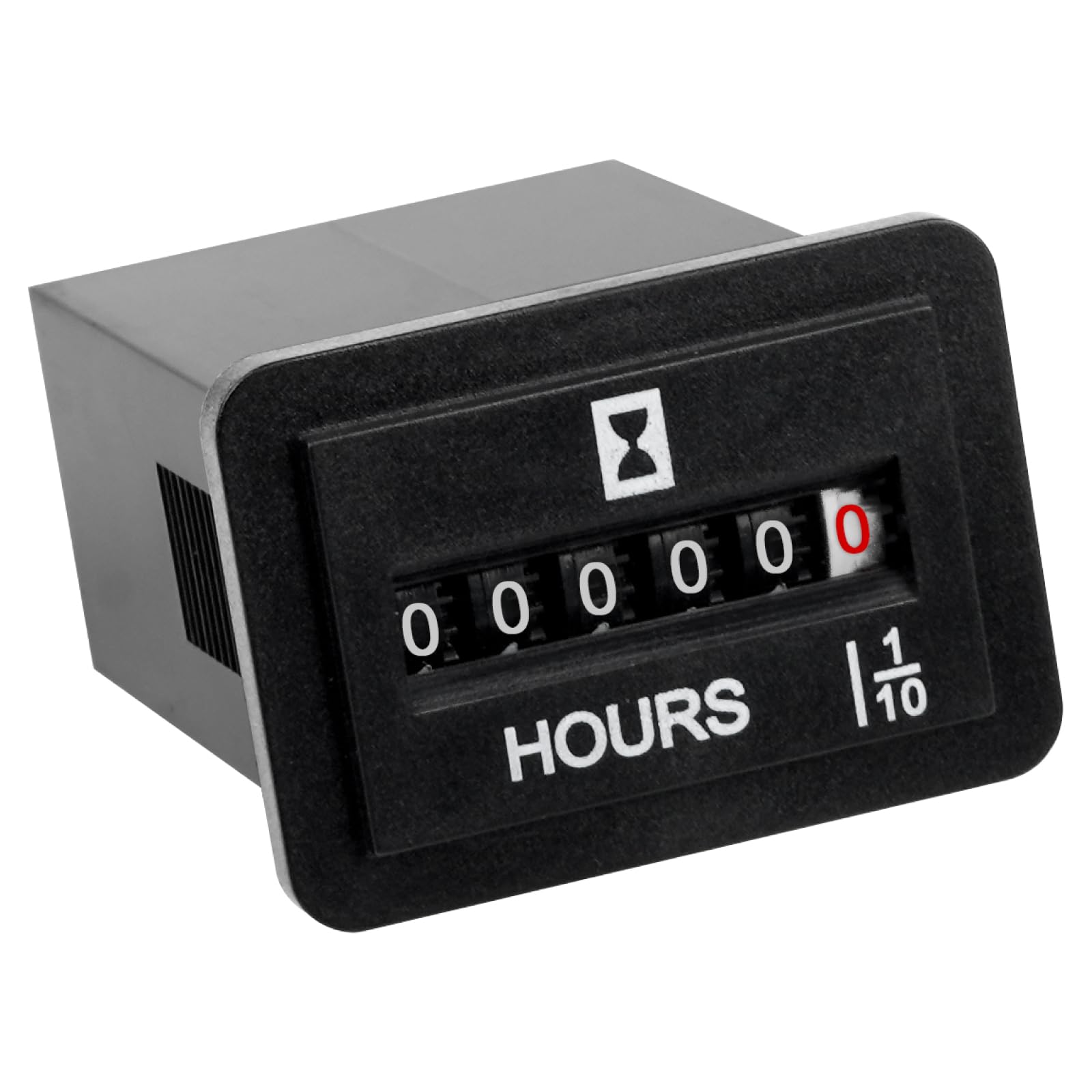 Runleader Mechanical Hour Meter 6V-80V DC - Maintenance Tracking for Lawn Mowers, Golf Carts, Boats, Forklifts, RVs & More - Durable Engine Usage Monitor for Equipment Maintenance & Service Intervals