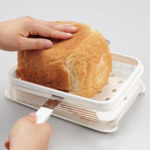 Akebono Home Bakery Bread Slicer PS 955 - Stainless Steel Bread Knife for Perfect Slices | Ideal for Homemade Bread, Toast, and Sandwiches | Kitchen Essential for Bakers