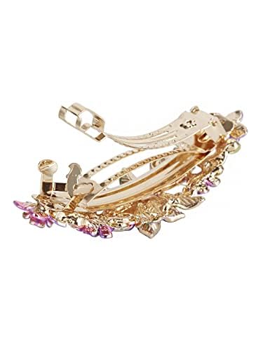 Kairangi Butterfly Hair Clips for Women & Girls - Red French Barrette Hair Accessories for Women (Perfect for Weddings, Parties & Daily Use) - Great Gift Idea for Women & Girls