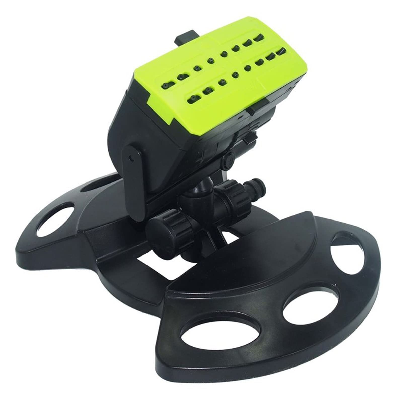 **16-Hole Automatic Oscillating Sprinkler Nozzle - Adjustable Garden Lawn Irrigation System, Green | Perfect for Watering Lawns, Gardens & Flower Beds**