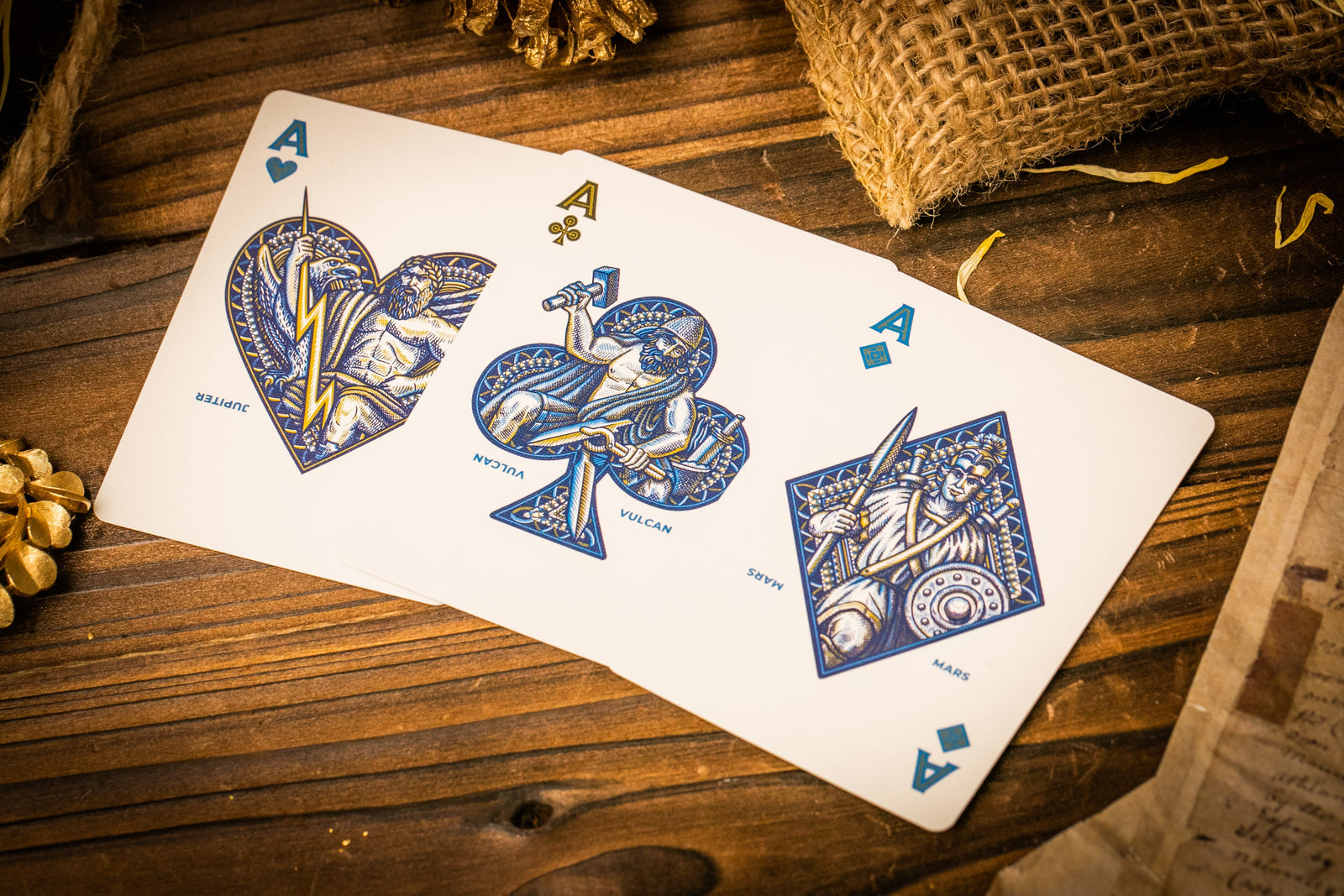 Premium Blue Caesar Playing Cards - Classic Design for Poker, Blackjack & Magic Tricks | Ideal for Game Nights, Casino Parties & Cardistry