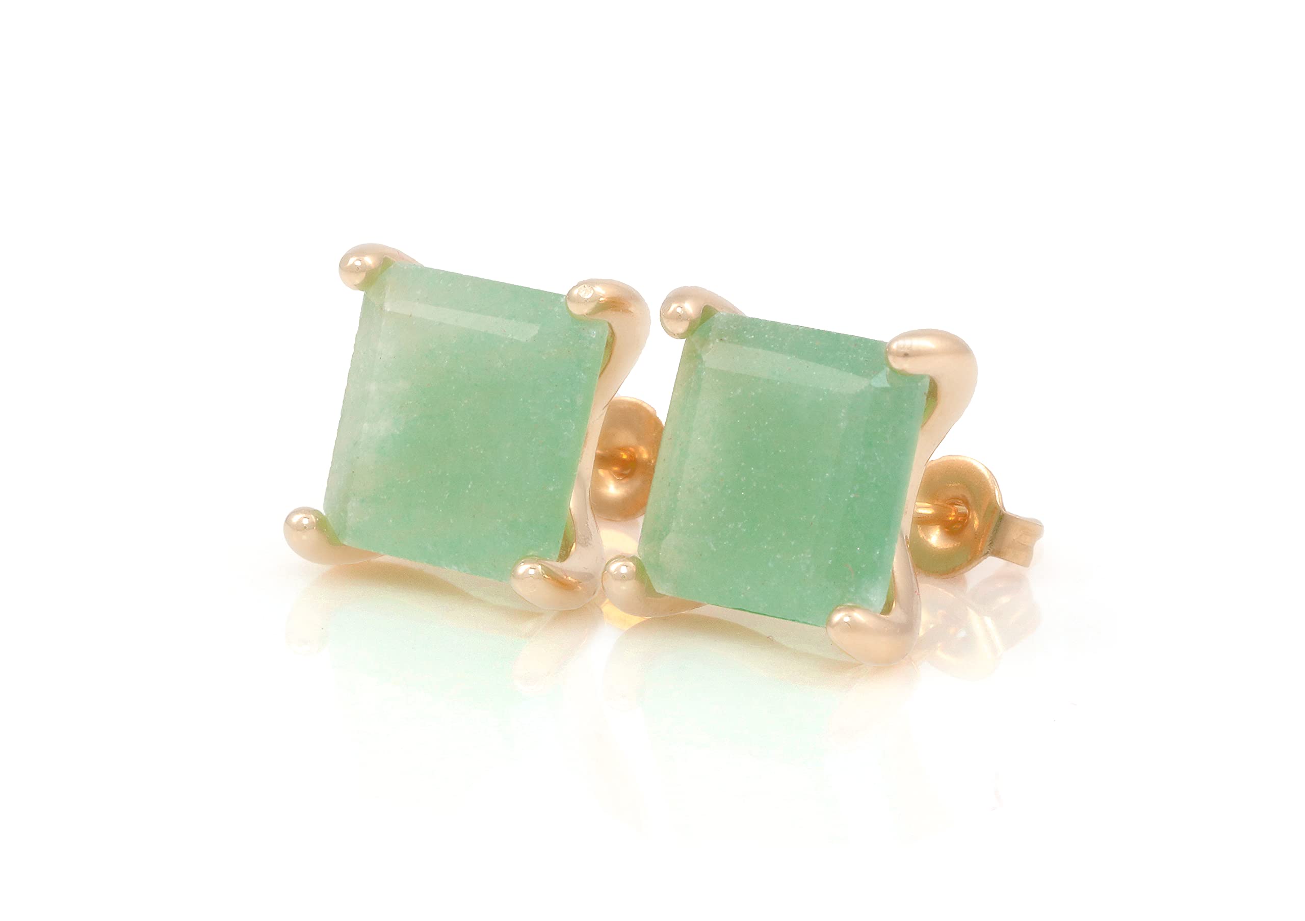 Handmade Green Aventurine Earrings for Women - Dainty Gemstone Jewelry for Everyday Wear & Gifts