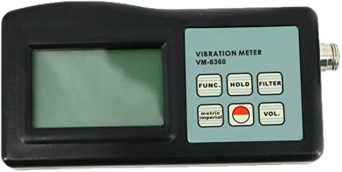 Digital Vibration Meter Tester VM-6360 - Professional Vibrometer Gauge for Industrial Equipment Monitoring, HVAC Systems & Machinery Maintenance | Accurate Vibration Measurement Tool