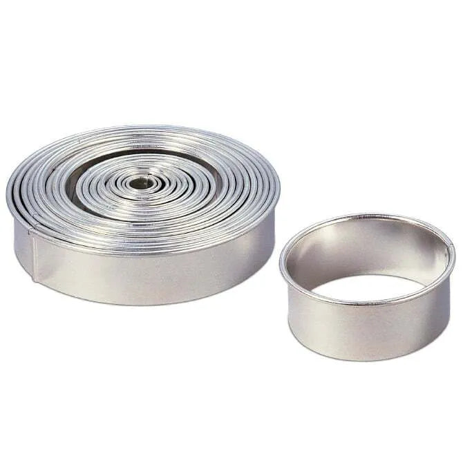 Premium Round Cutter Set - 3-Piece Stainless Steel Circle Cutters for Crafts, DIY, Scrapbooking & Baking - Perfect for Paper, Fabric, Fondant & Cookie Dough Cutting