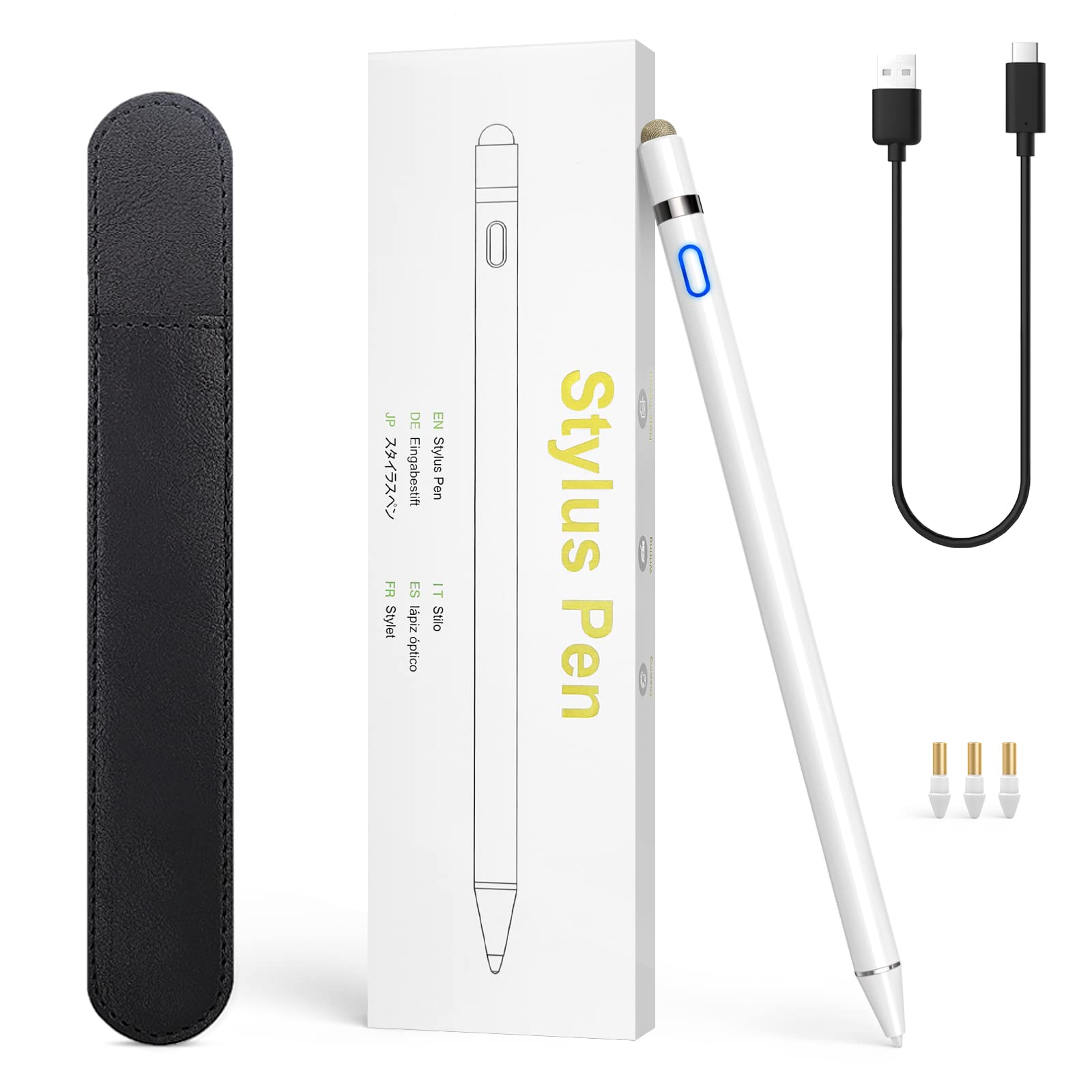 MoKo Stylus Pen for iPad - Compatible with Apple Pencil 1st & 2nd Gen, iPad 10/9/8/7/6, iPad Air 5/4, iPad Mini 6, iPad Pro 11/12.9