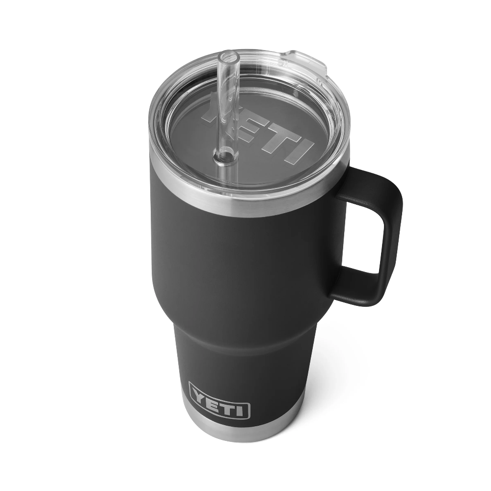 **35 oz Rambler Insulated Stainless Steel Mug with Straw Lid - Perfect for Coffee, Tea & Cold Drinks at Home, Office or Travel**