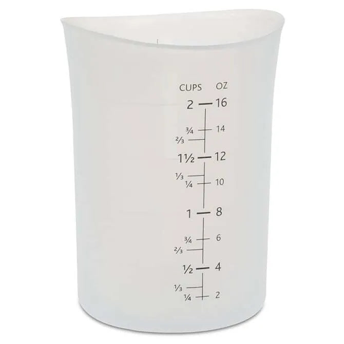 Flexible 2 Cup Measuring Cup - ISI Flex It - Durable & Easy to Use for Baking, Cooking & Meal Prep - Perfect for Liquid & Dry Ingredients