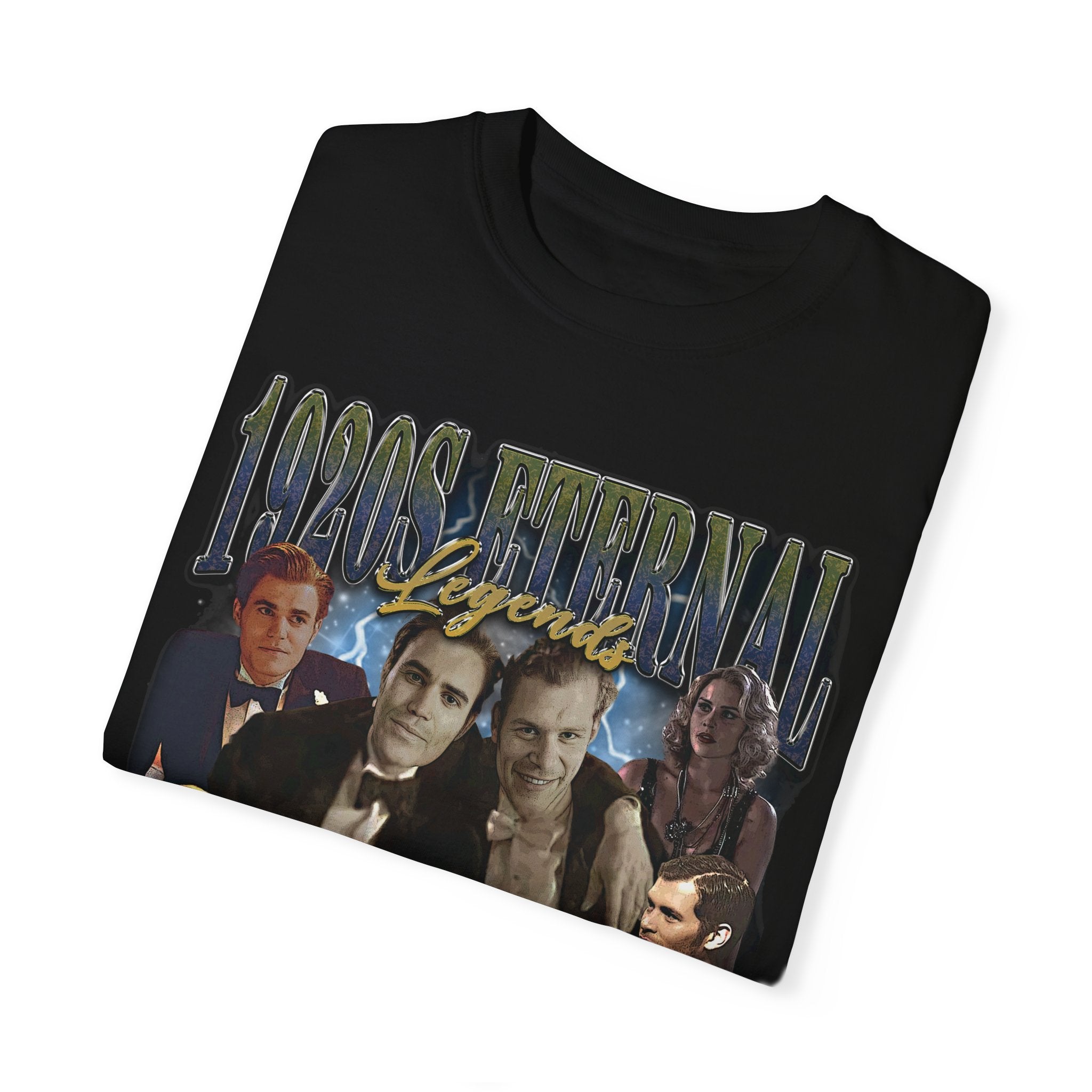Vintage 1920s Inspired Retro T-Shirt - Eternal Legends Graphic Tee for Men & Women - Perfect for Costume Parties, Themed Events & Casual Wear