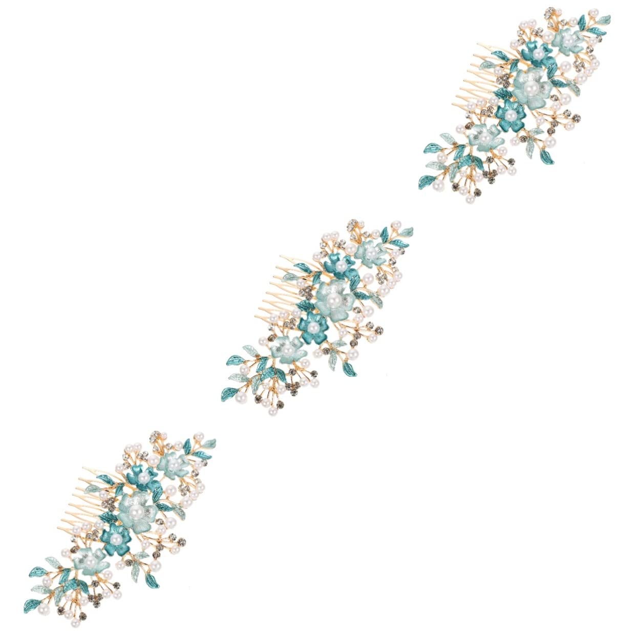 Rhinestone Hair Clips for Women - Elegant Wedding Hairpins for Bride & Bridesmaids - Crystal Hair Accessories for Girls & Women - Perfect for Weddings, Proms & Special Occasions