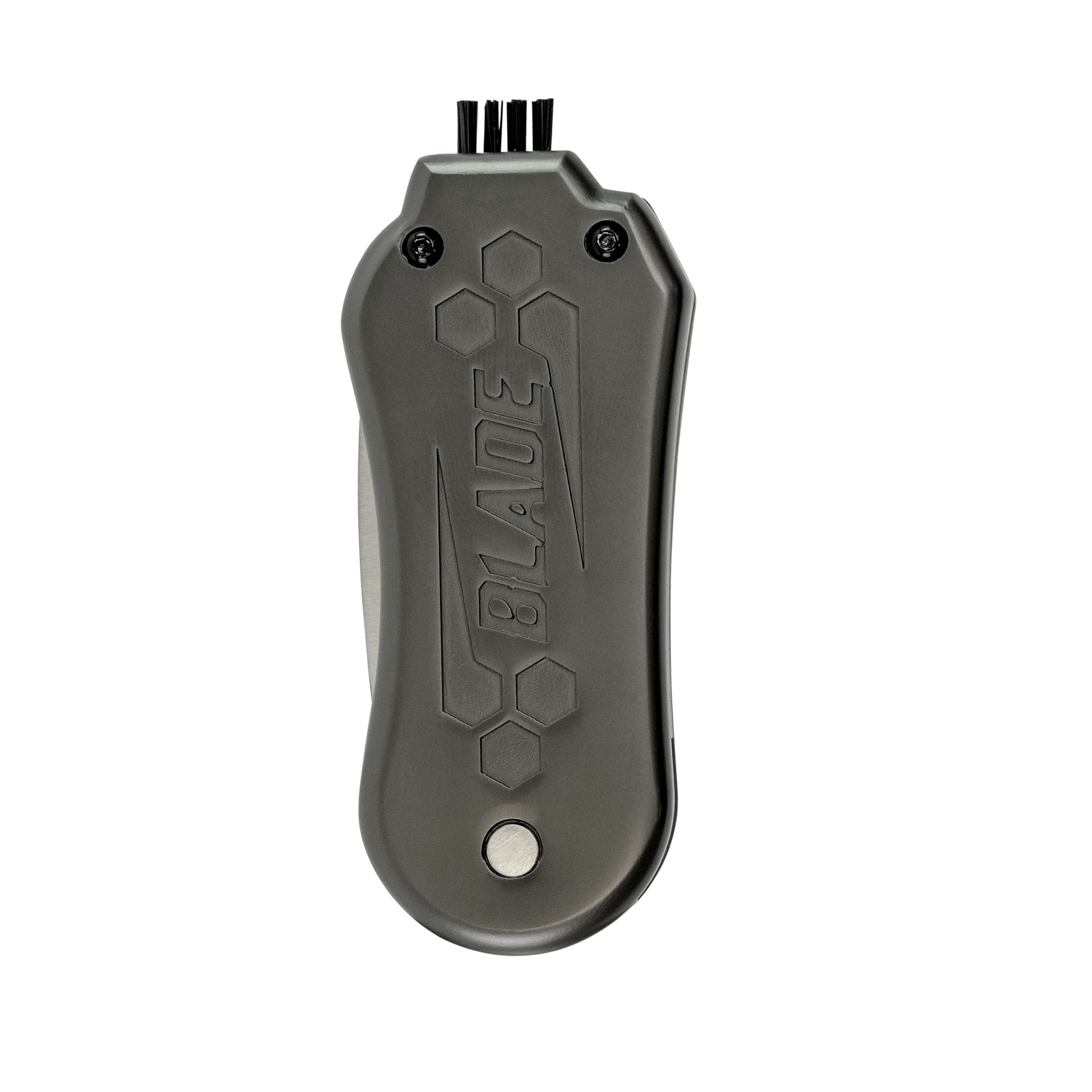 Callaway 4-in-1 Blade Divot Repair Tool - Black Switch Blade 4-Function Golf Accessory with Ball Marker & Club Cleaner | Perfect for Golf Course Repair & Practice Sessions