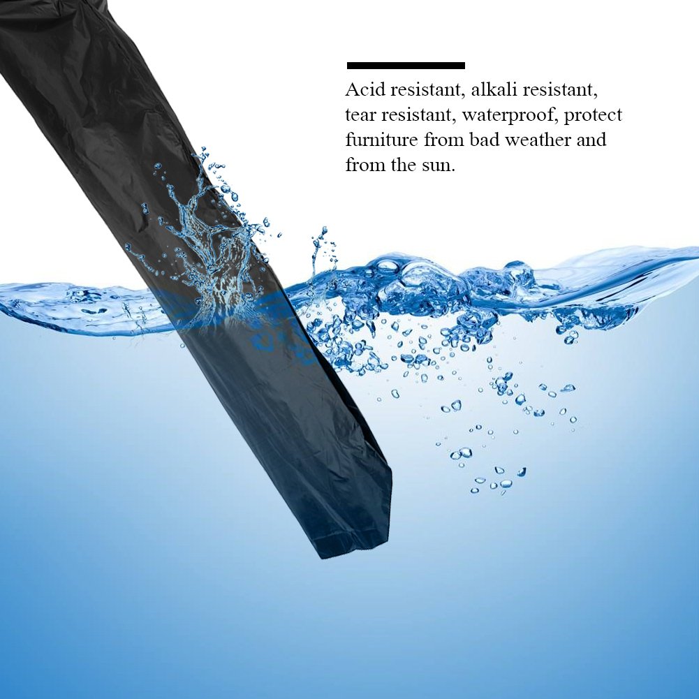 Premium 210D Waterproof Outdoor Umbrella Cover - Heavy-Duty Zippered Cantilever Patio Umbrella Cover for 9-11ft Offset Umbrellas, UV & Weather Resistant - Perfect for Backyard, Poolside, and Outdoor Dining Protection