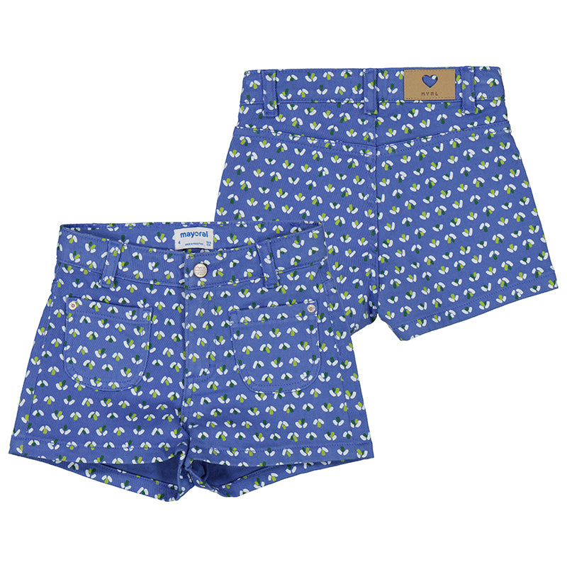 Mayoral Printed Floral Shorts for Women - Summer Casual Shorts with Elastic Waist - Perfect for Beach, Vacation, and Everyday Wear