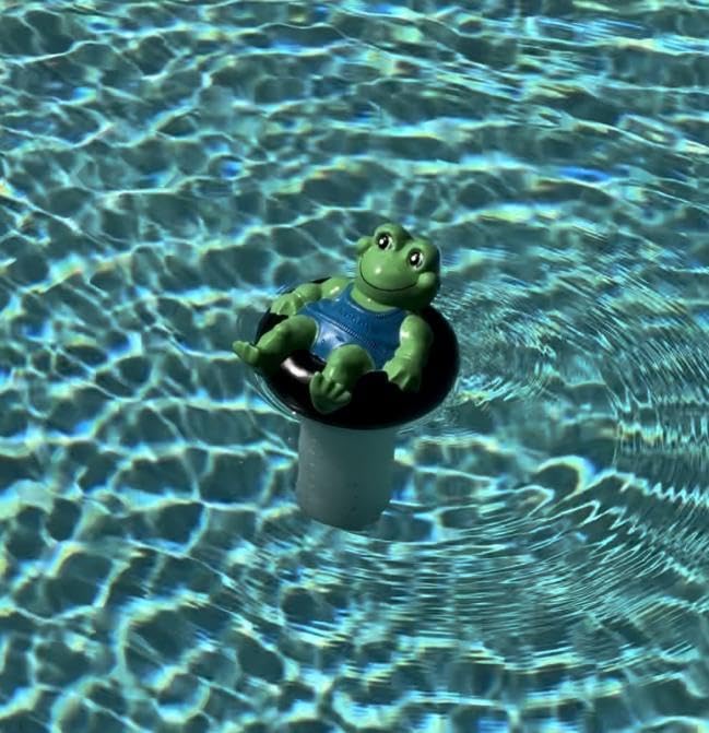 JED Pool Tools 10-455 Froggy Automatic Chlorinator for In-Ground & Above Ground Swimming Pools - Easy Maintenance & Clean Water for Backyard, Vacation Homes & Community Pools