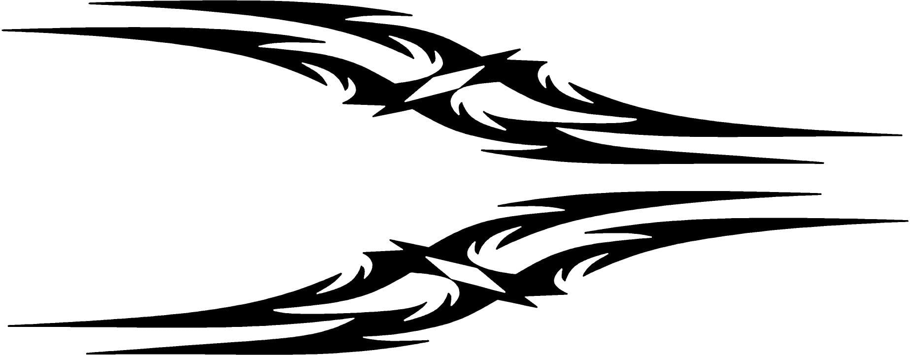 Tribal Spears Vinyl Car Decals - Waterproof Stickers for Trucks, SUVs, Windows & Laptops - Perfect for Outdoor Adventures, Road Trips & Personalizing Your Ride