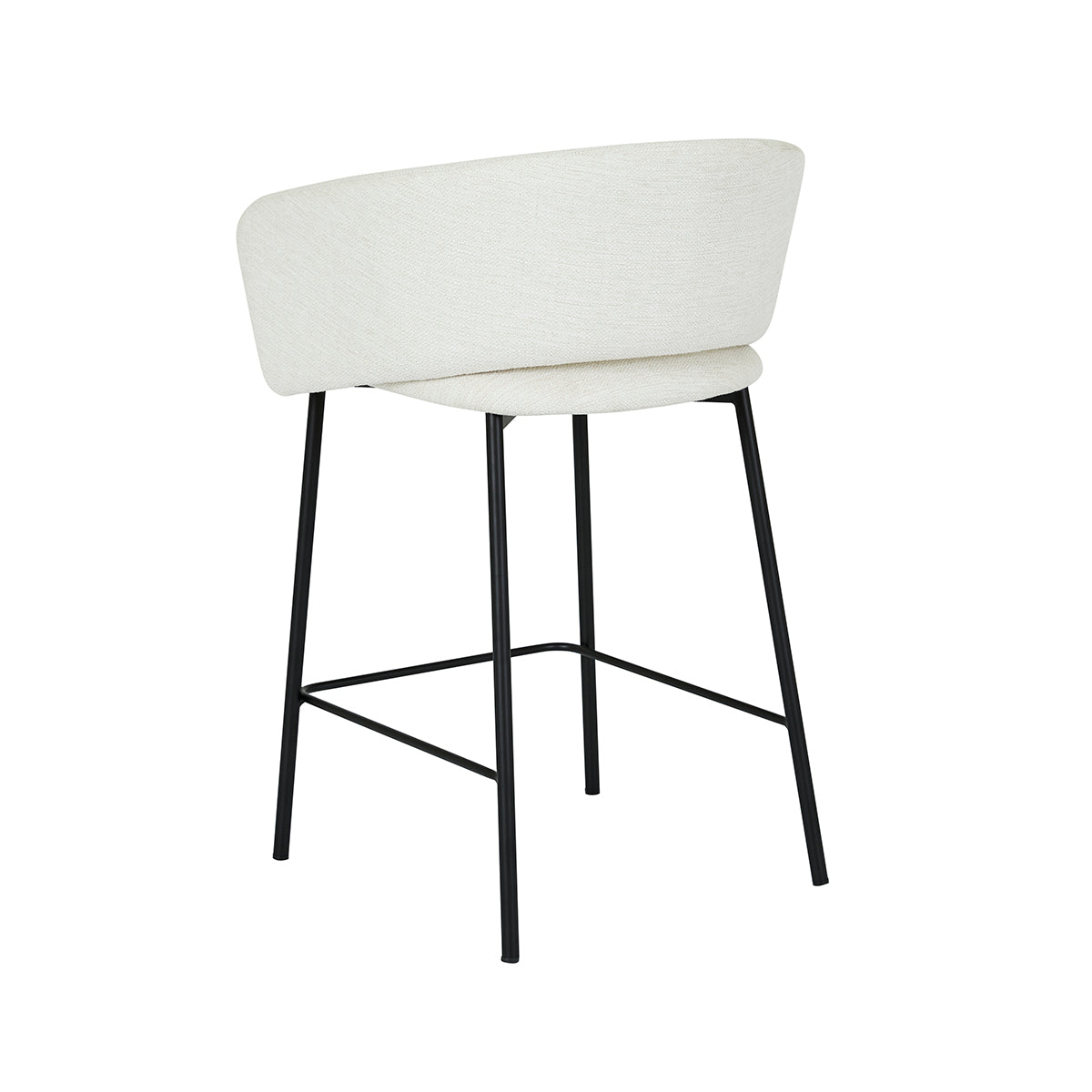 Asher 65cm Bar Stool - Adjustable Height Counter Stool with Backrest - Perfect for Kitchen Island, Breakfast Bar & Home Pub Decor