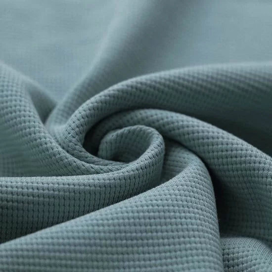 Premium Cotton Waffle Knit Sweater - Soft & Breathable Old Green Pullover for Men & Women | Perfect for Fall Layering, Casual Outfits & Cozy Loungewear