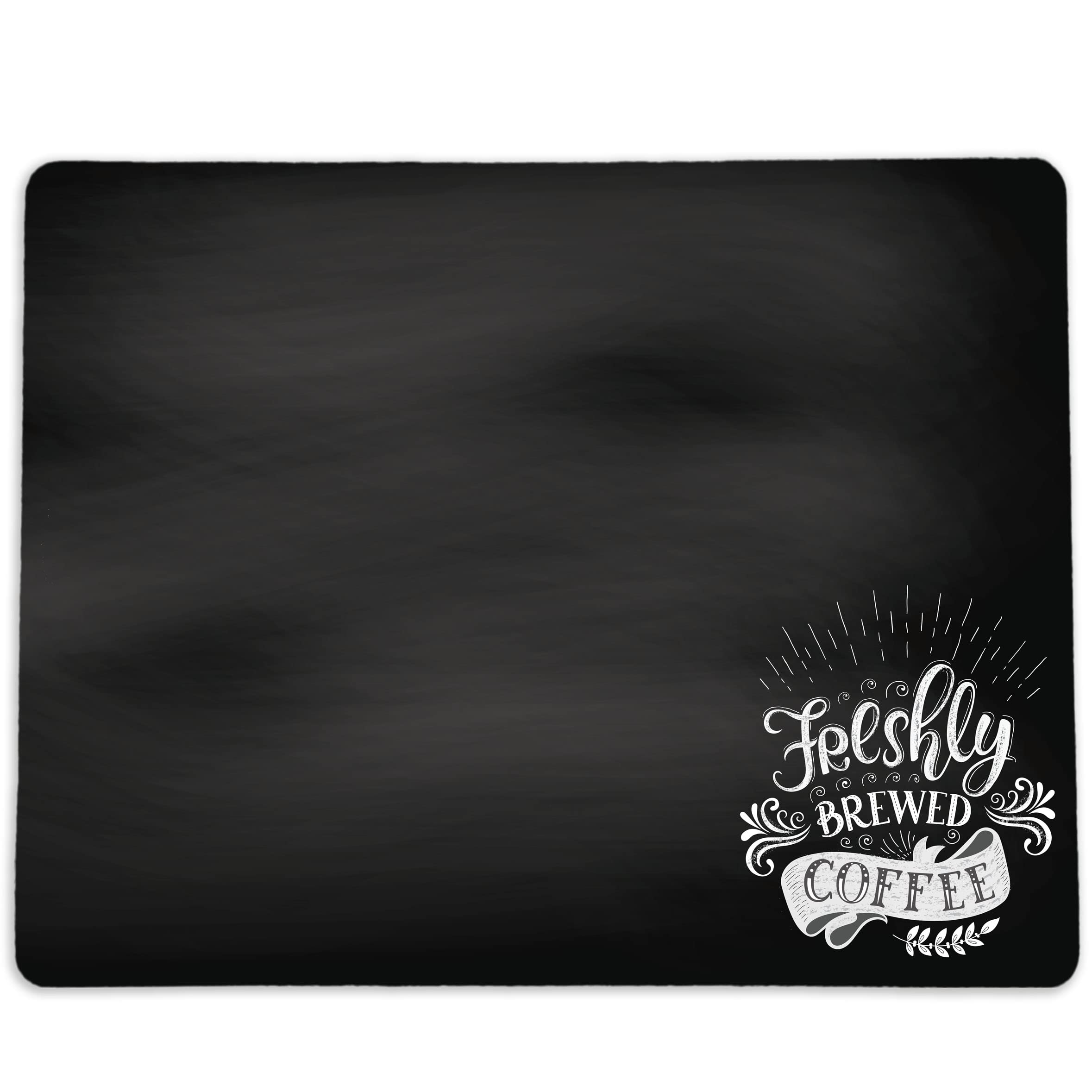 Washable Chalkboard Placemat for Coffee Maker & Espresso Machine - Spill-Proof Coffee Bar Mat (15